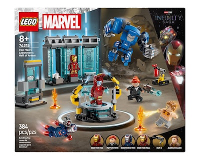 Foto 2 | LEGO Marvel: Laboratorio de Iron Man: Sala de Armaduras