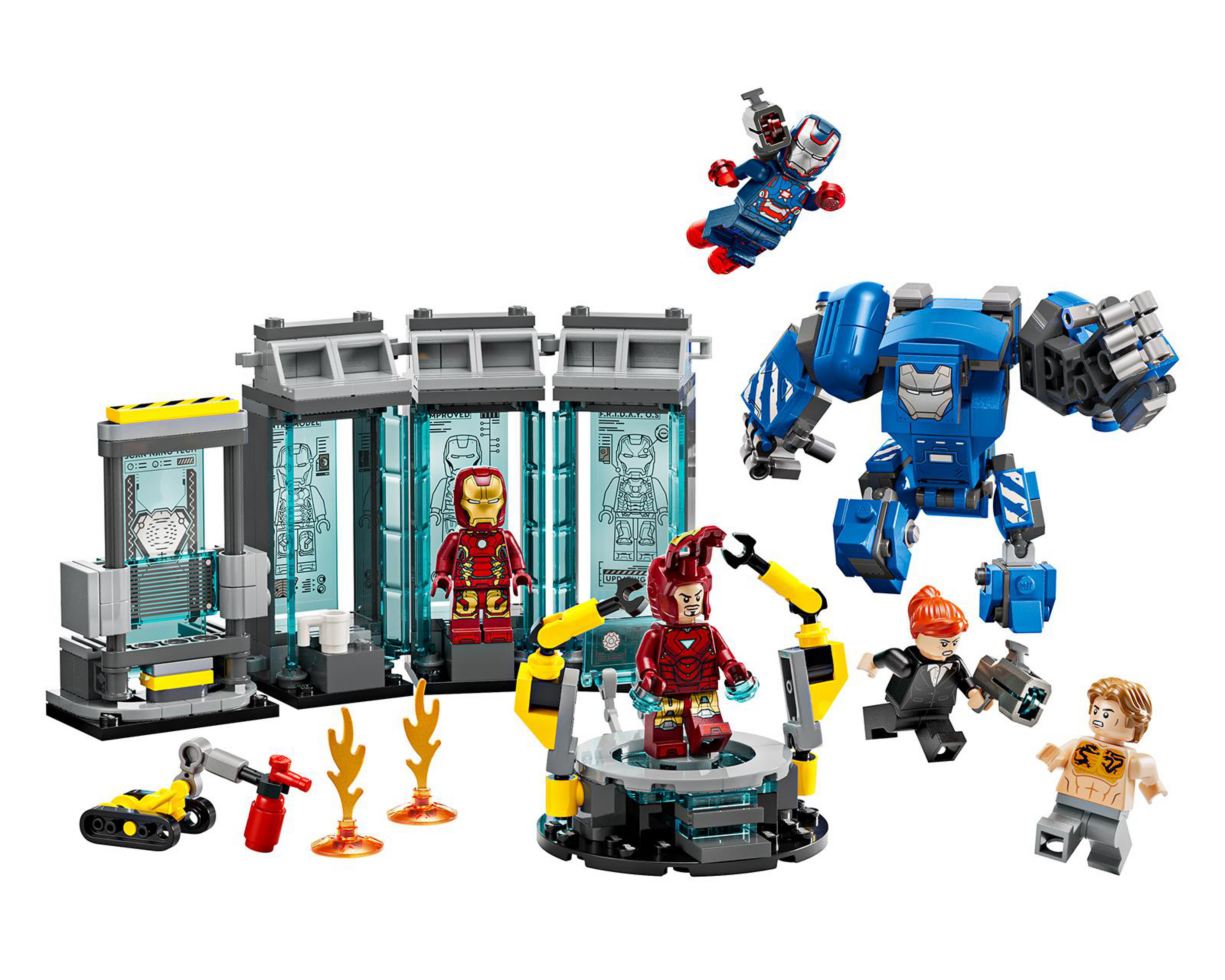 Foto 3 | LEGO Marvel: Laboratorio de Iron Man: Sala de Armaduras
