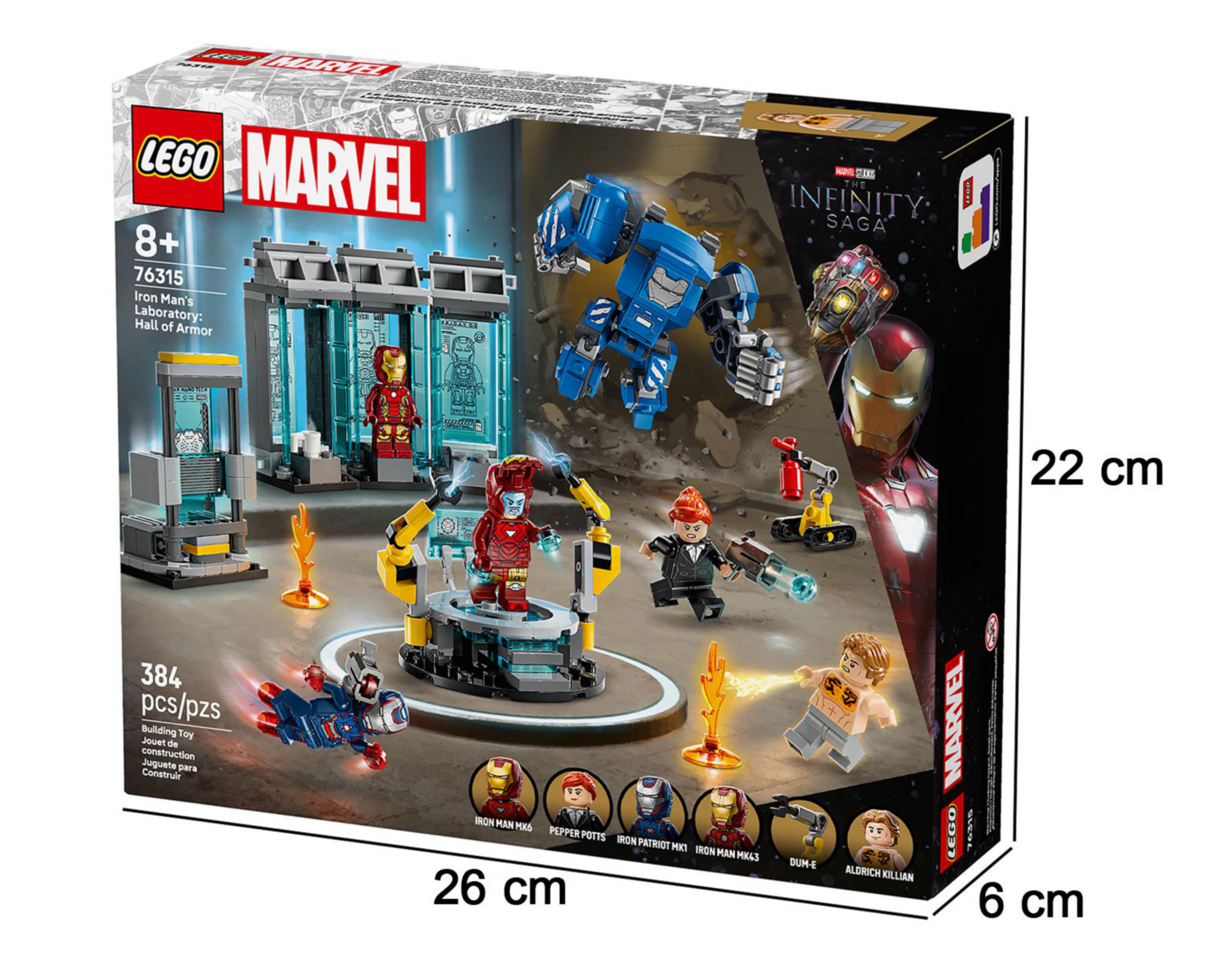 Foto 5 | LEGO Marvel: Laboratorio de Iron Man: Sala de Armaduras