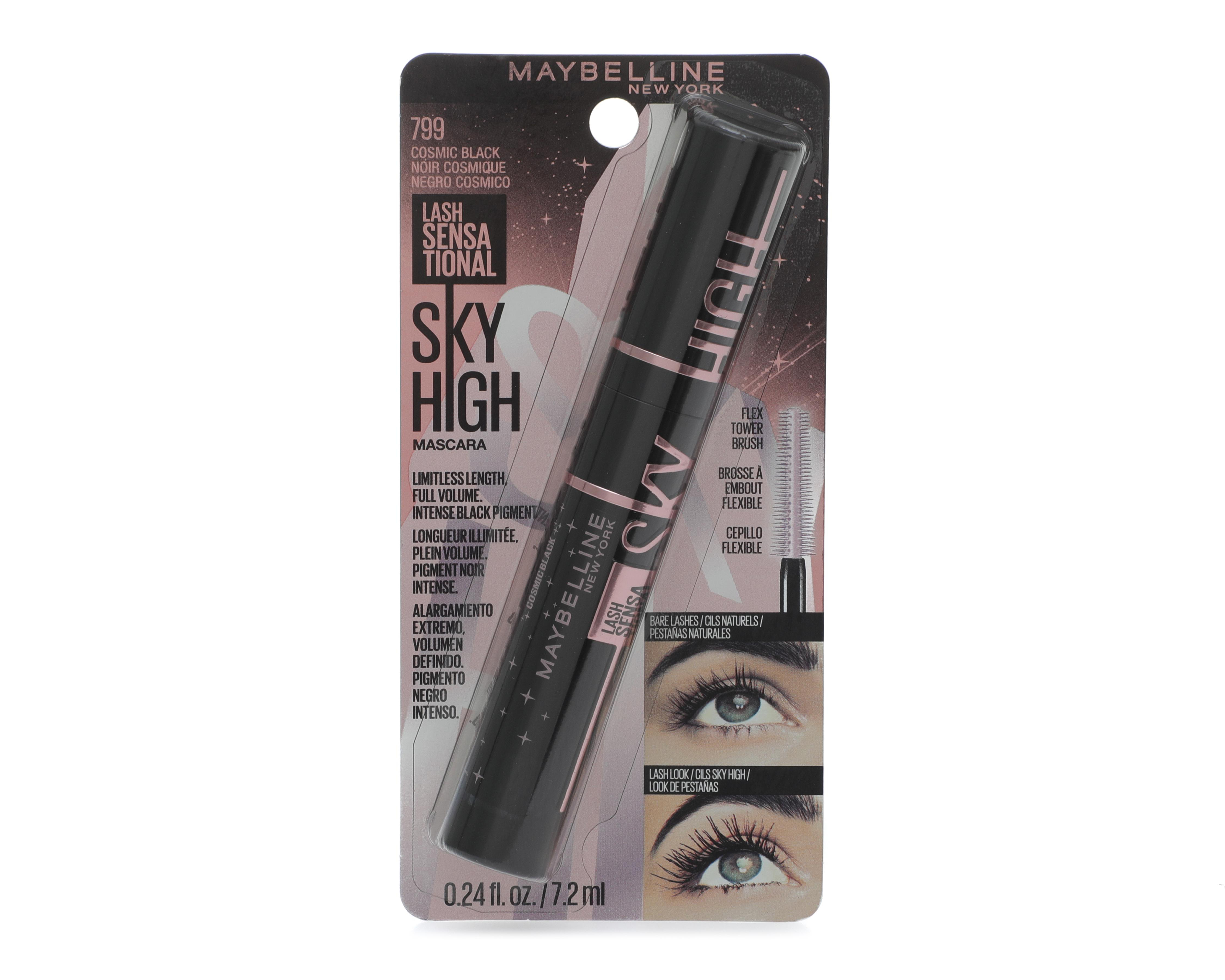 Foto 2 pulgar | Máscara para Pestañas Maybelline Sky High Cosmic Black 7.2 ml