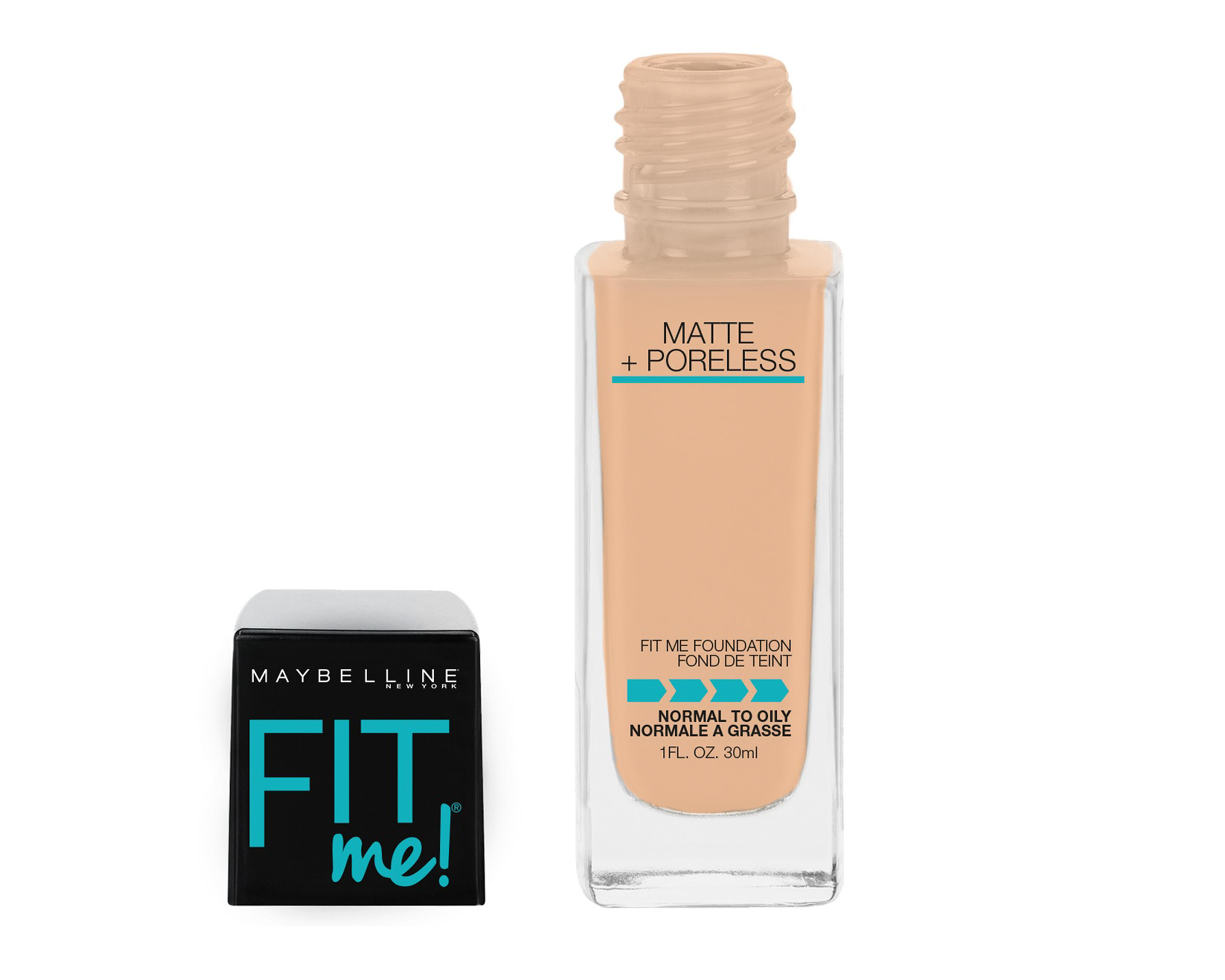 Foto 4 pulgar | Base de Maquillaje Maybelline Fit Me Matte + Poreless 128 Warm Nude 30 ml
