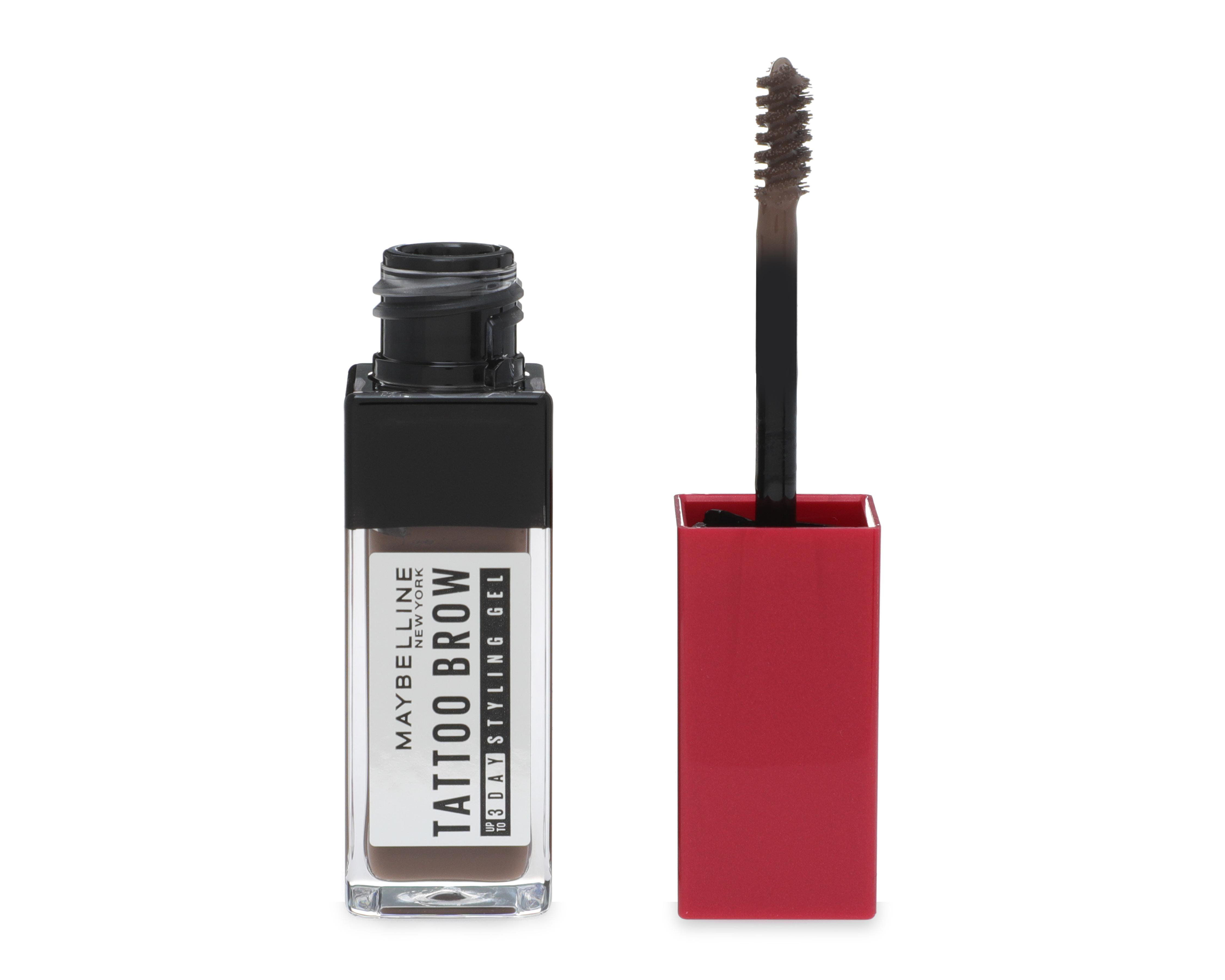 Foto 3 pulgar | Estilizador de Cejas Maybelline Tattoo Brow Gel 3D Medium Brown 6 ml