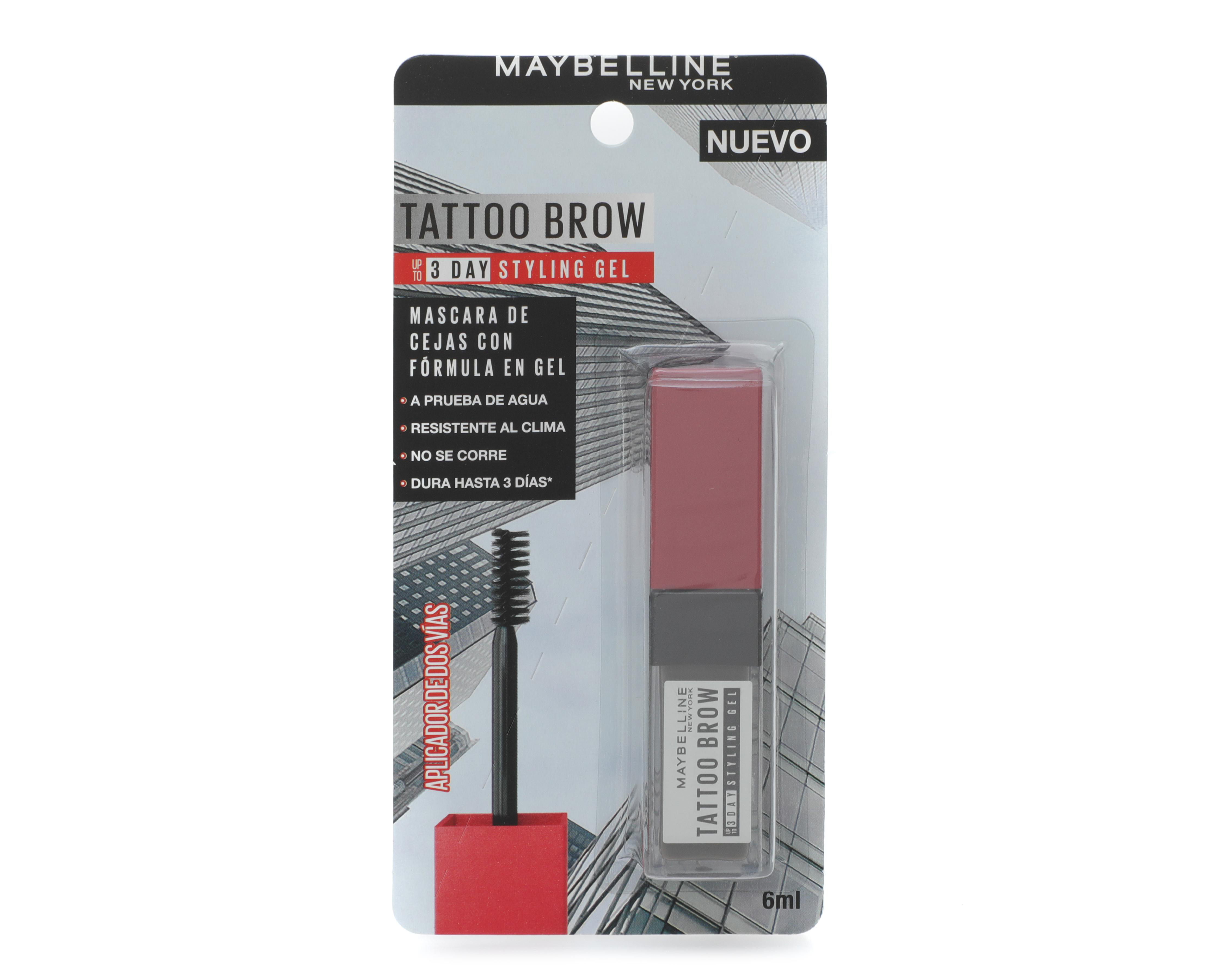 Foto 2 pulgar | Estilizador de Cejas Maybelline Tattoo Brow Gel 3D Deep Brown 6 ml