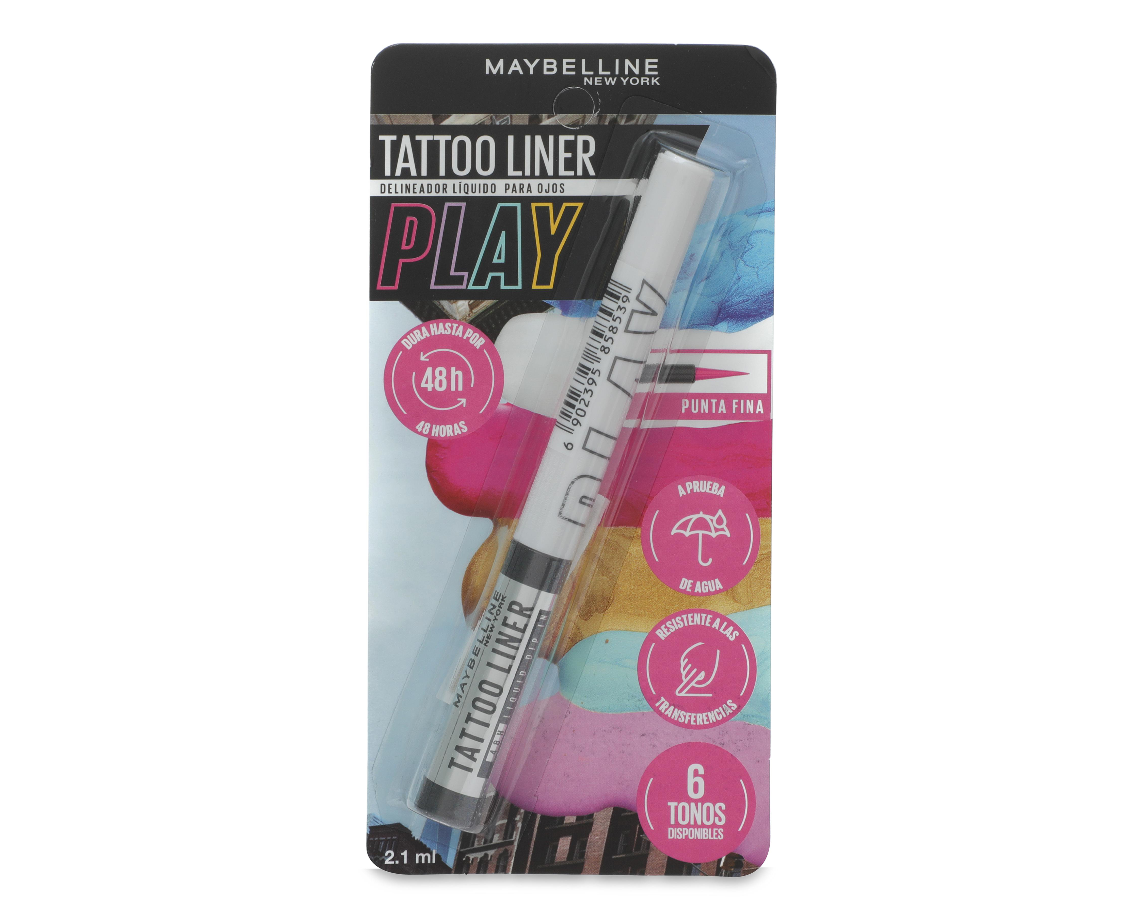 Foto 1 | Delineador para Ojos Maybelline Tattoo Liner Play Blanco 2.1 ml