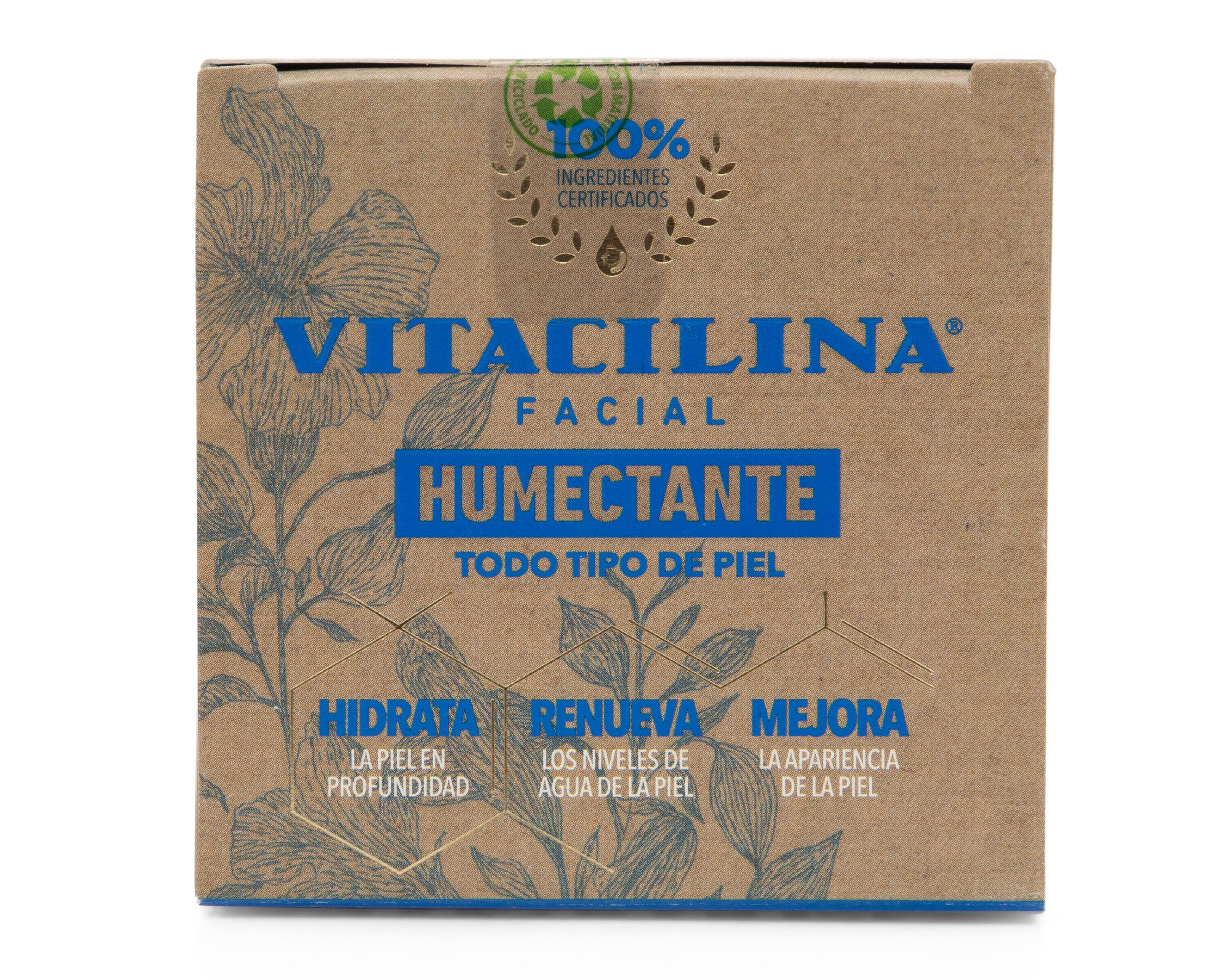 Foto 4 pulgar | Crema Facial Humectante Vitacilina Todo tipo de Piel 100 g