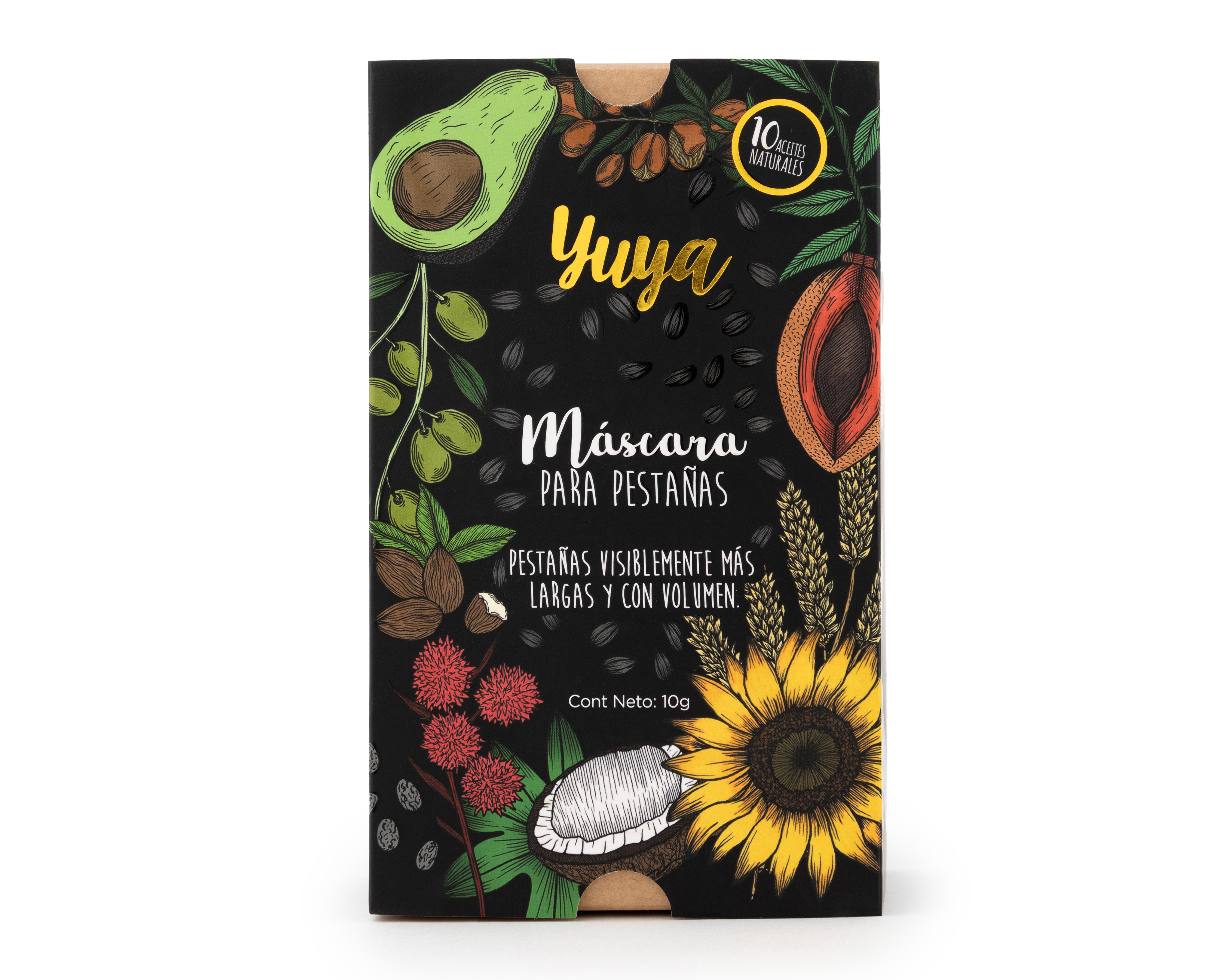Máscara para Pestañas Yuya 10 Aceites Naturales 10 g