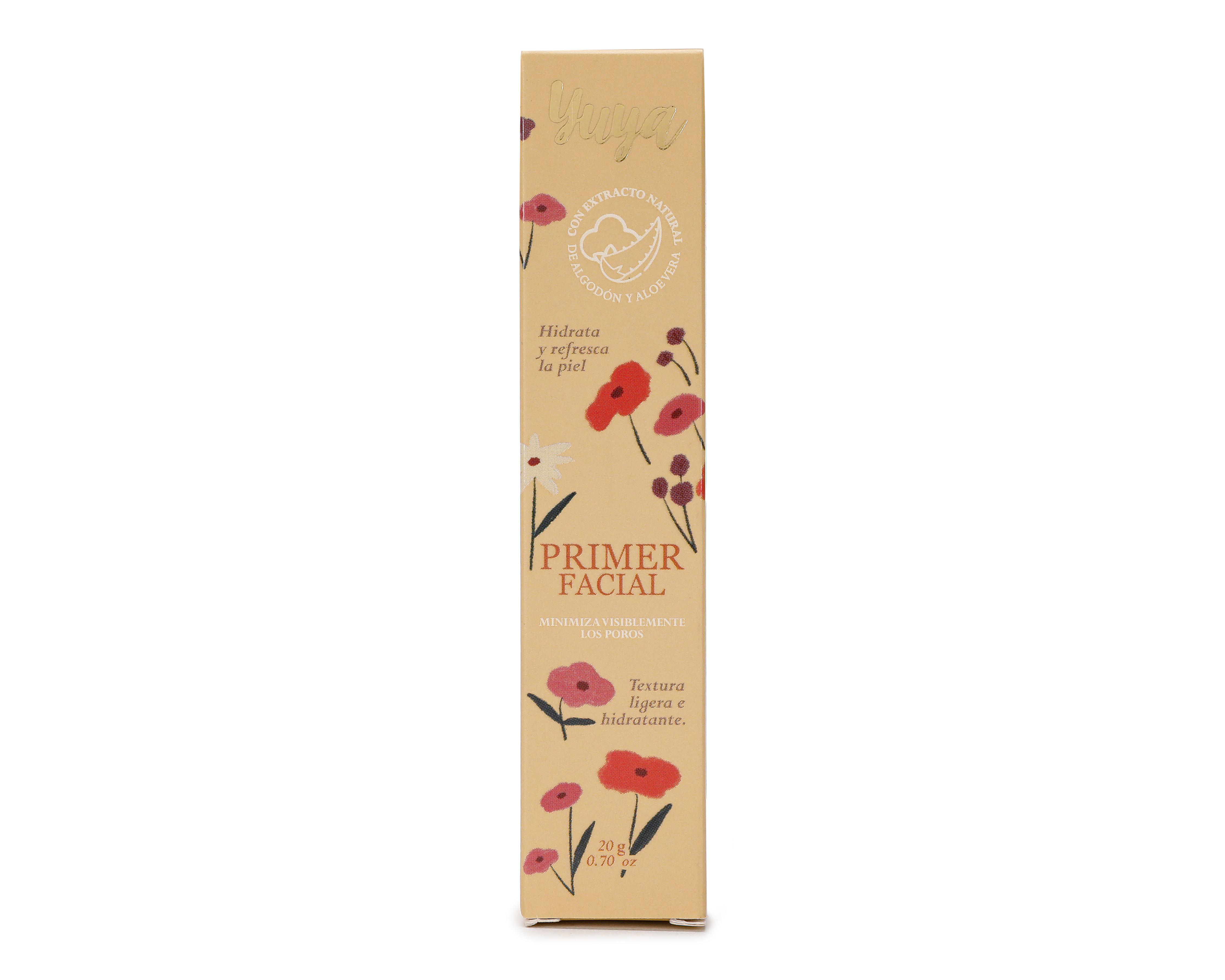 Primer Facial Yuya con Extracto Natural de Algodón y Aloe Vera 20 g