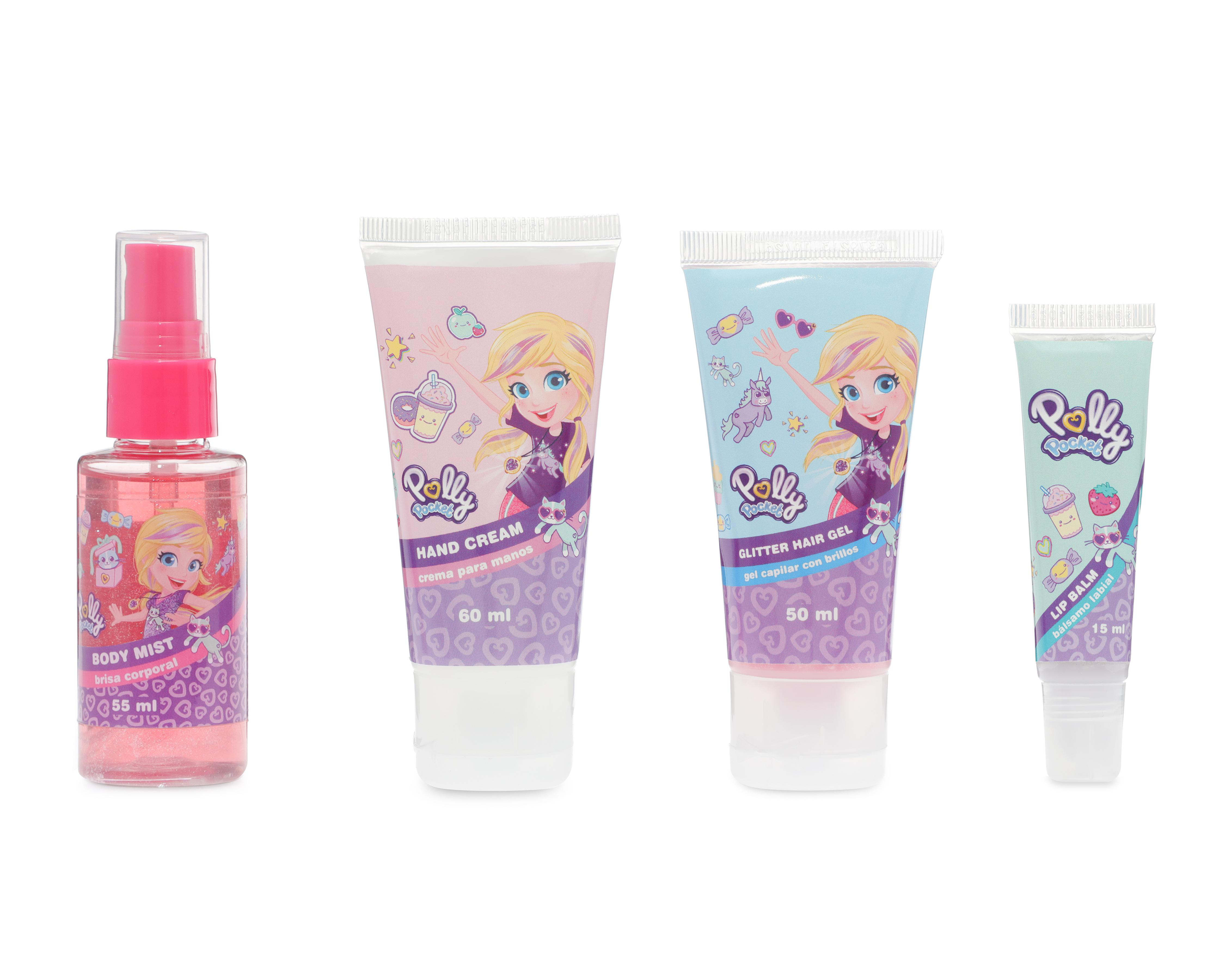 Foto 1 | Set de Belleza para Niña Polly Pocket 4 Piezas