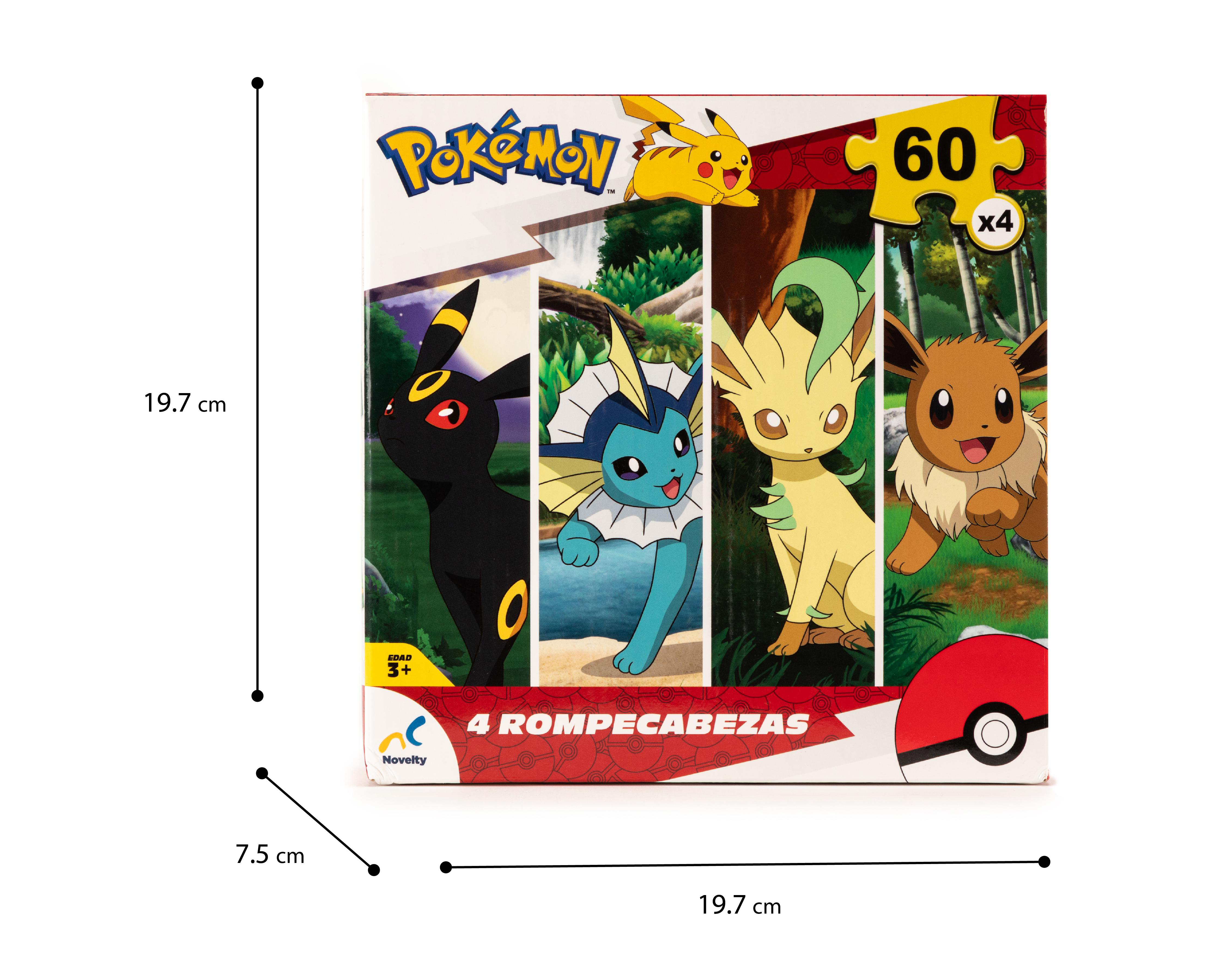 Foto 4 | Rompecabezas Pokémon 4 en 1 240 Piezas