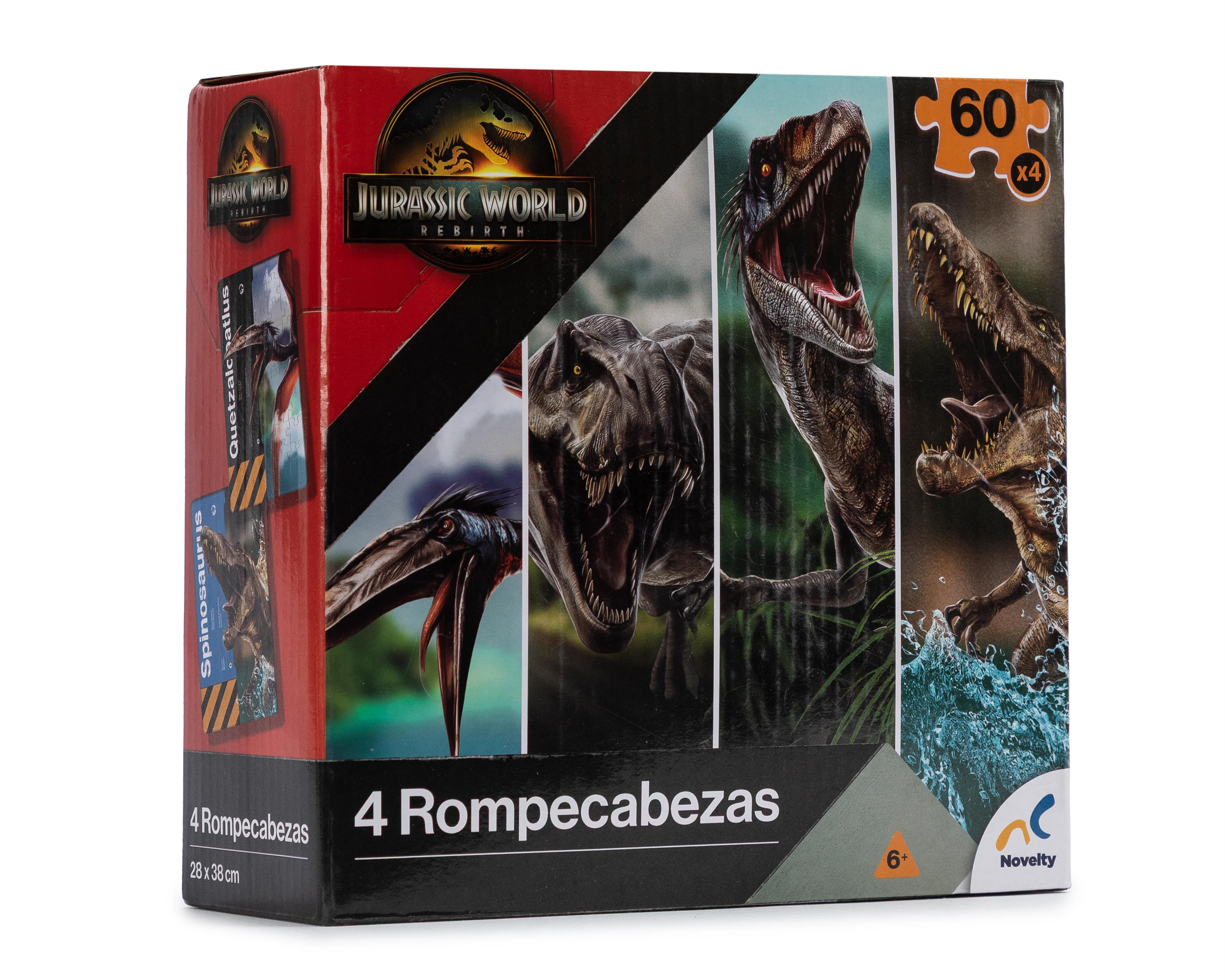 Foto 3 pulgar | Rompecabezas Jurassic World 4 en 1 Novelty 240 Piezas