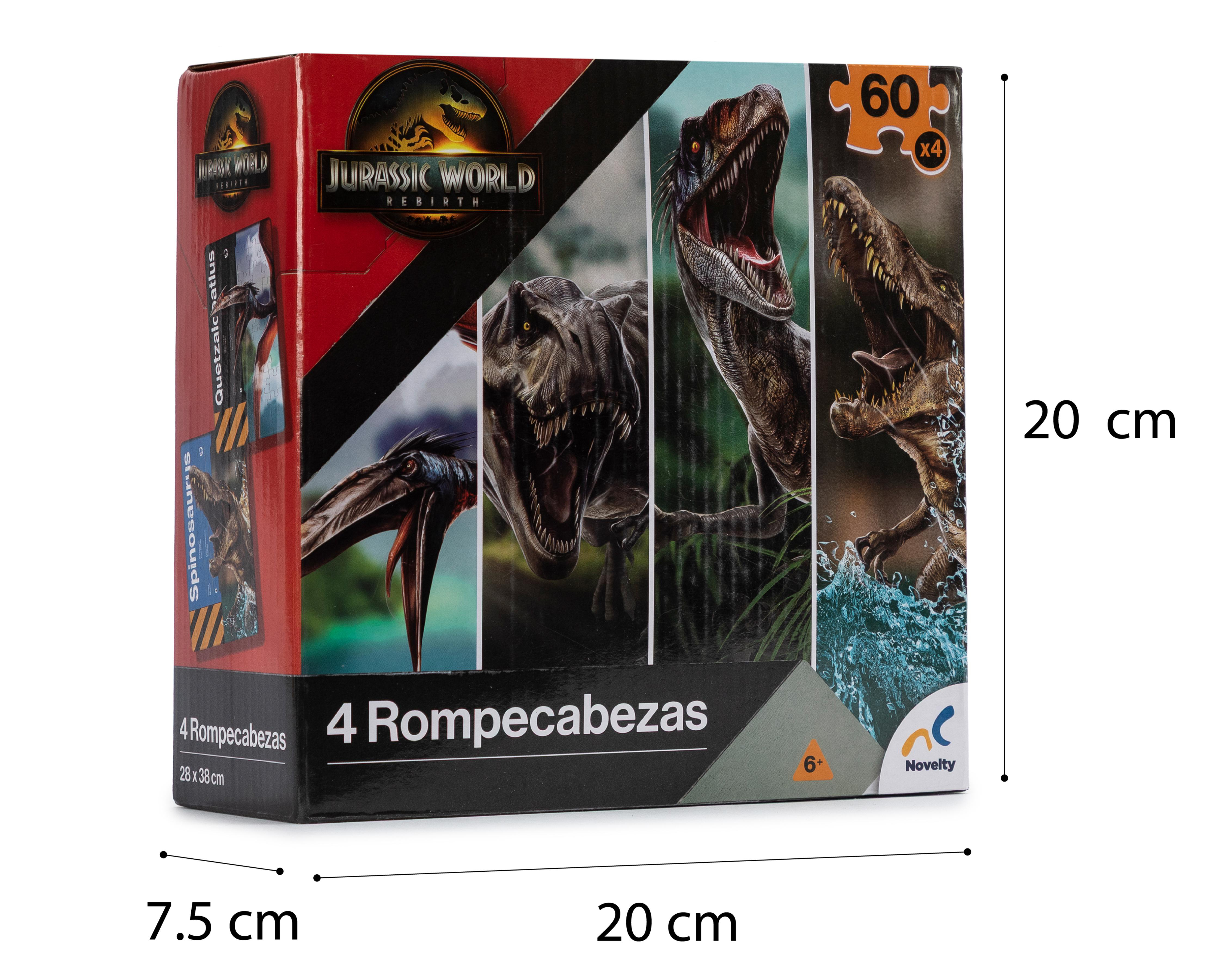Foto 5 pulgar | Rompecabezas Jurassic World 4 en 1 Novelty 240 Piezas