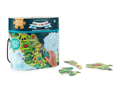Foto 3 | Rompecabezas Mapa de México Novelty 100 Piezas