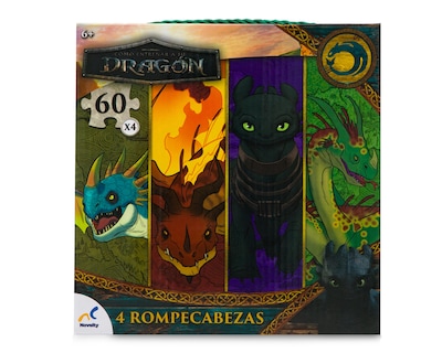 Foto 1 | Rompecabezas Cómo Entrenar a tu Dragón 4 en 1 Novelty 240 Piezas