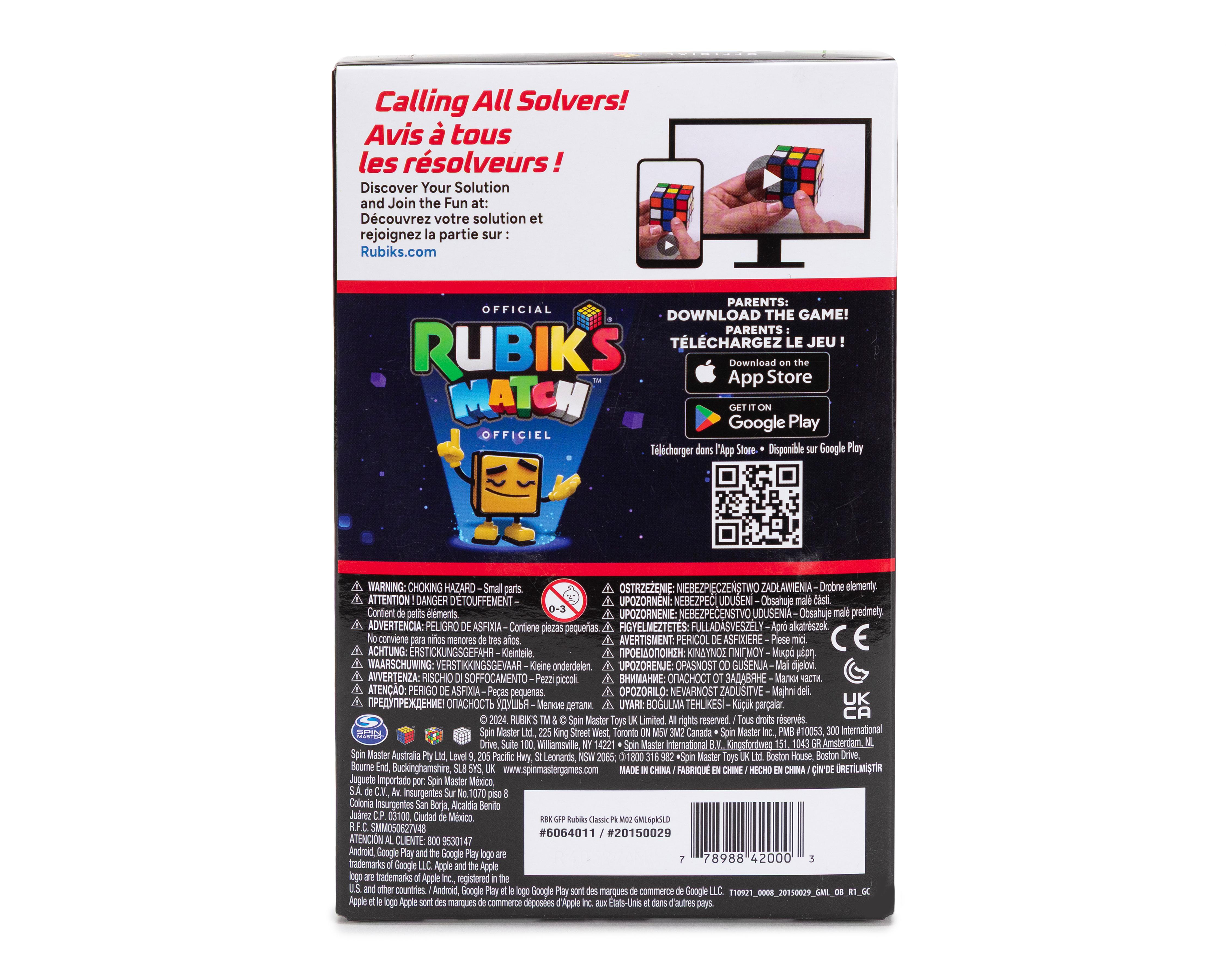 Foto 3 pulgar | Cubo Rubik 3x3 con Llavero Rubik's Official