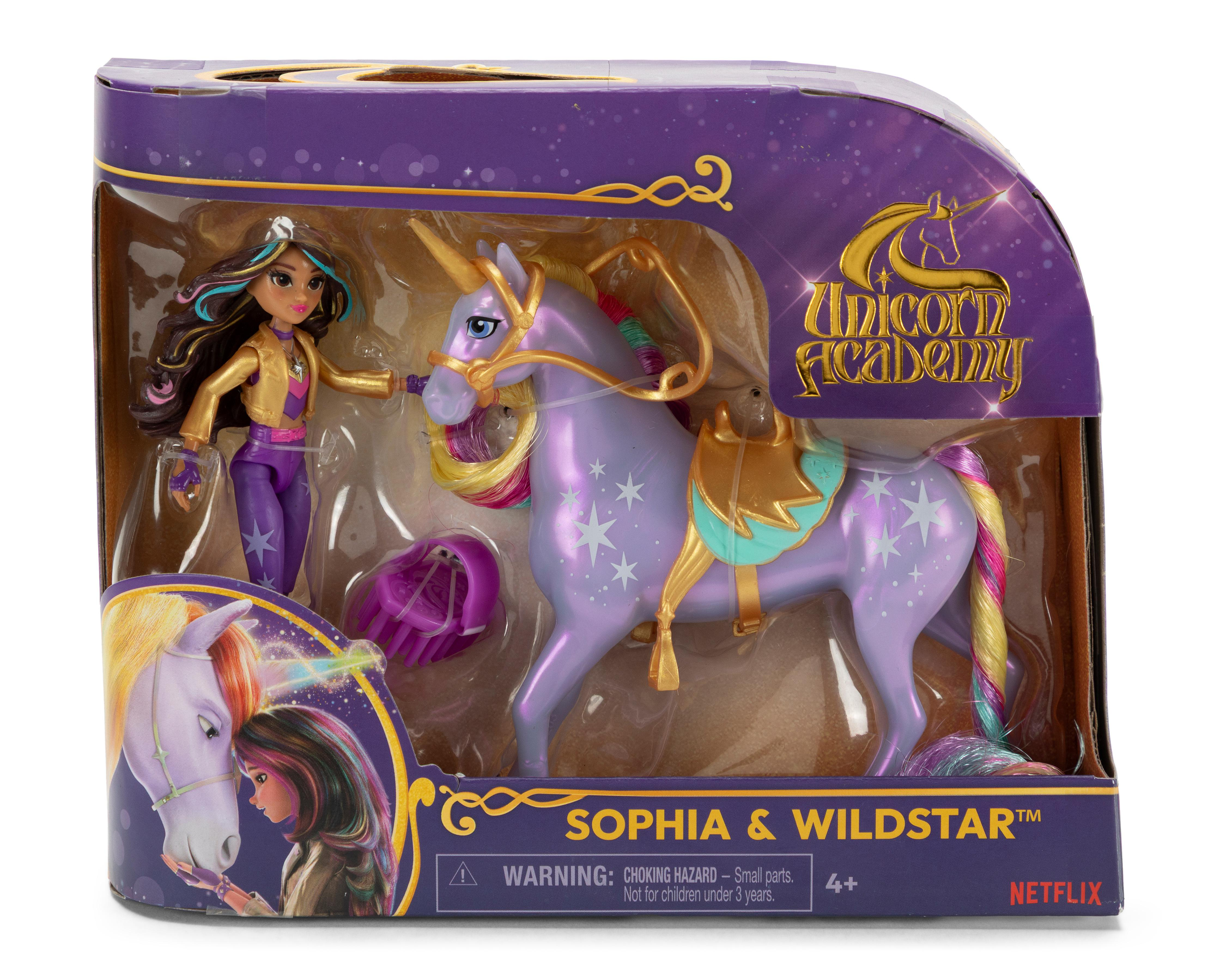 Foto 6 pulgar | Set de Figuras Sophia y Wildstar Unicorn Academy Spin Master