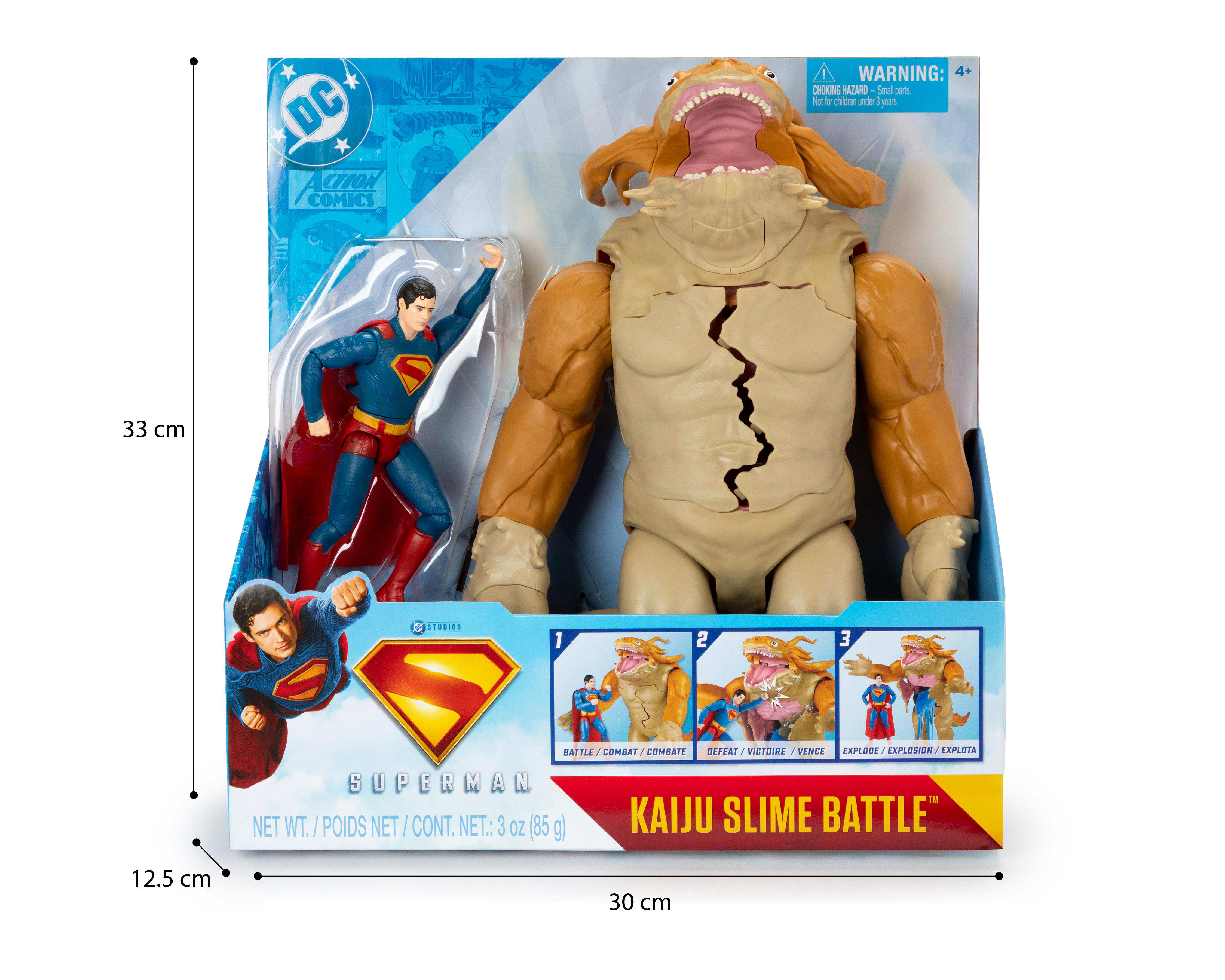 Foto 7 pulgar | Superman Figura de Acción Spin Master Kaiju Slime Battle