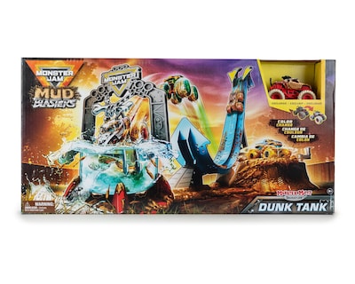 Foto 1 | Pista Monster Jam Mud Blaster Dunk Tank con Camión Monstruo