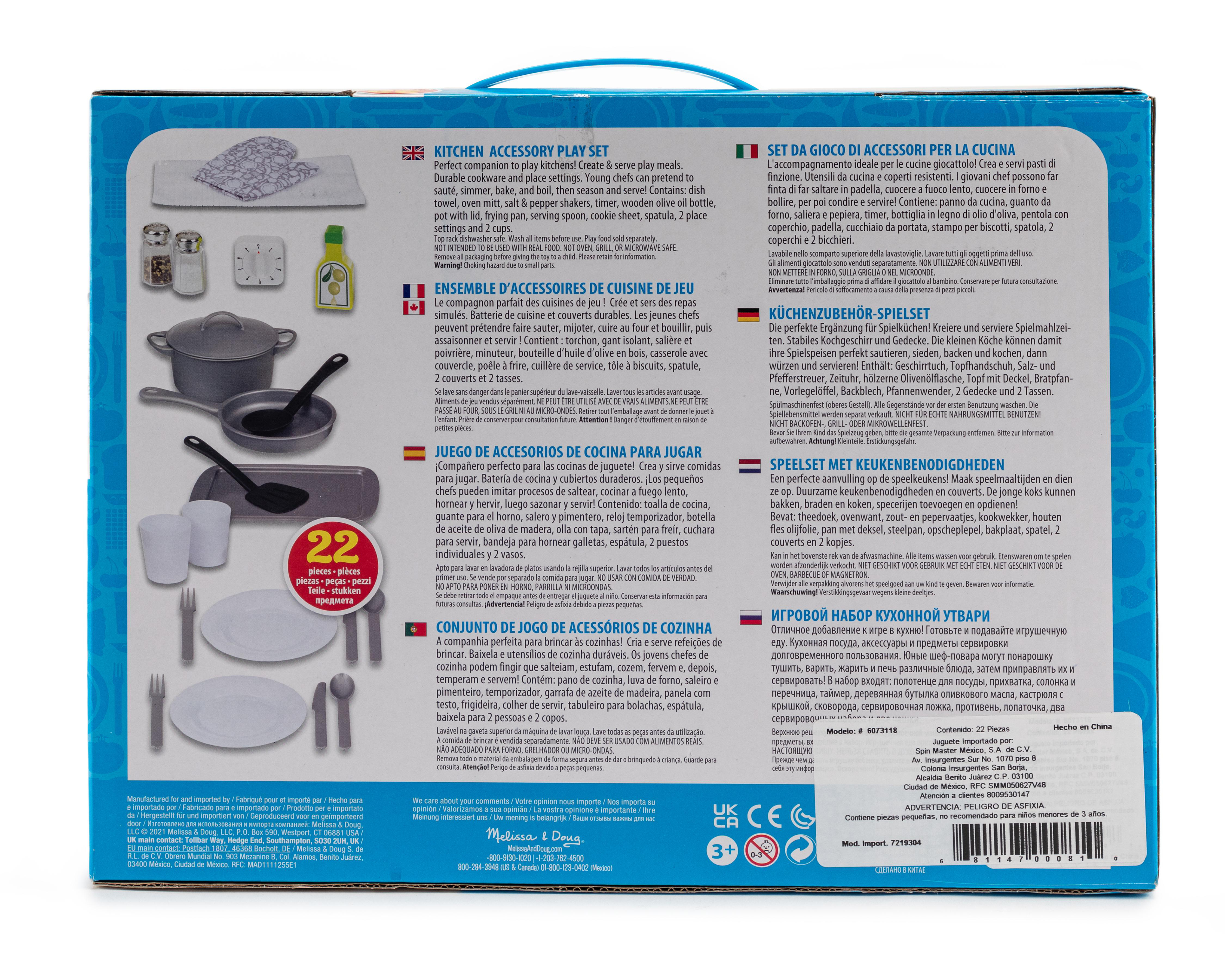 Foto 5 | Juego de Accesorios de Cocina Melissa & Doug 22 Piezas