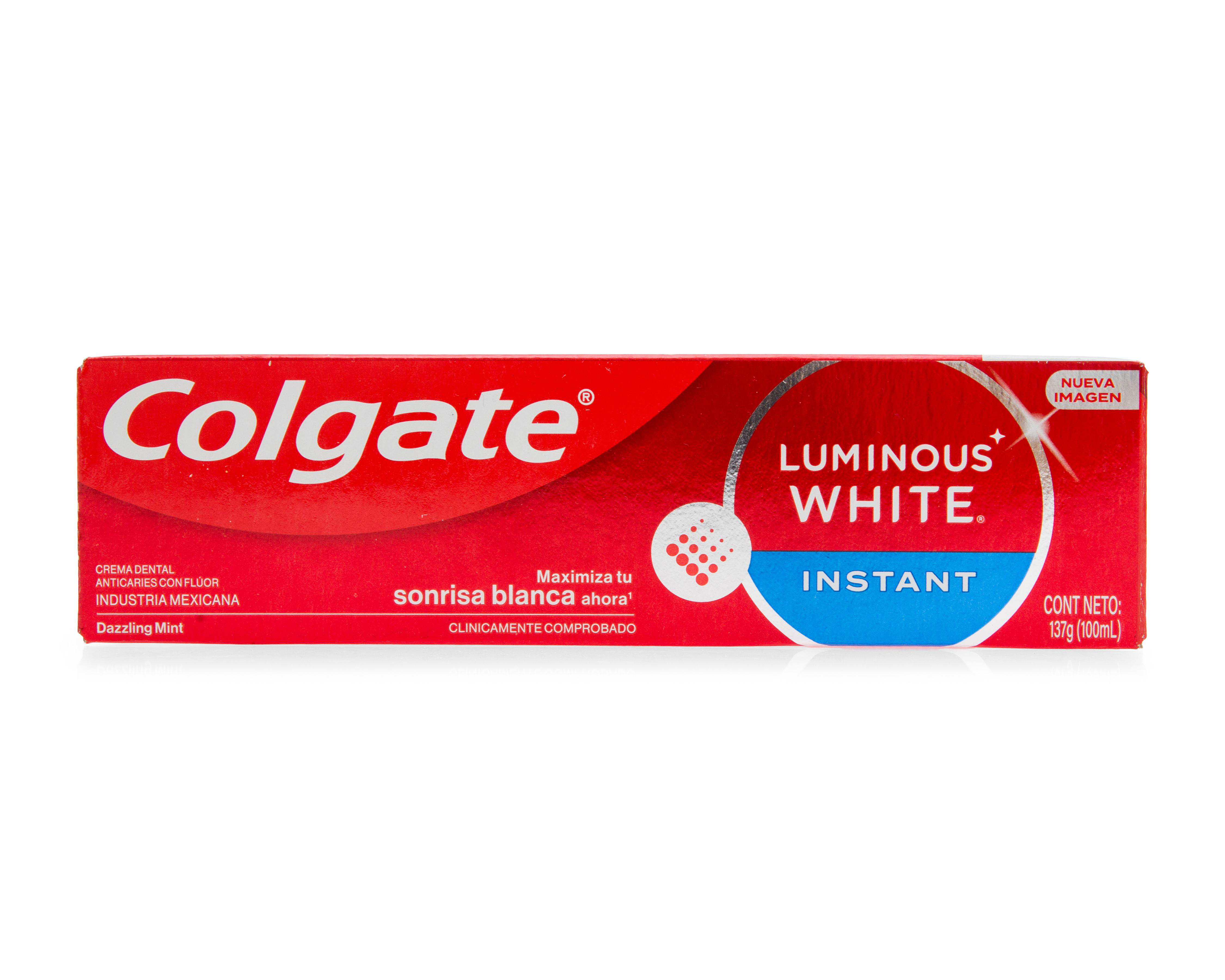 Pasta de Dientes Colgate Luminus White Instant Anticaries 137 g