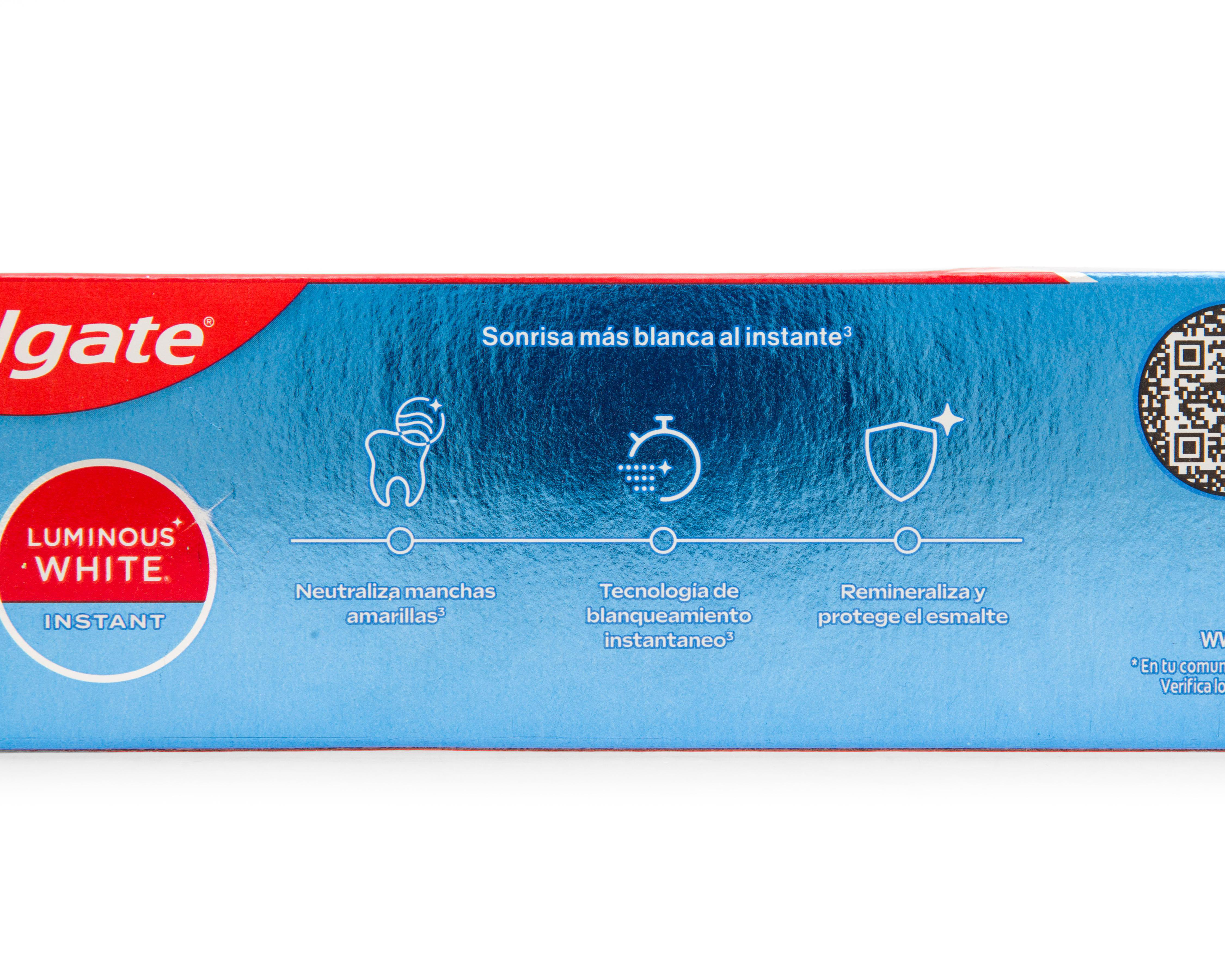 Foto 4 pulgar | Pasta de Dientes Colgate Luminus White Instant Anticaries 137 g