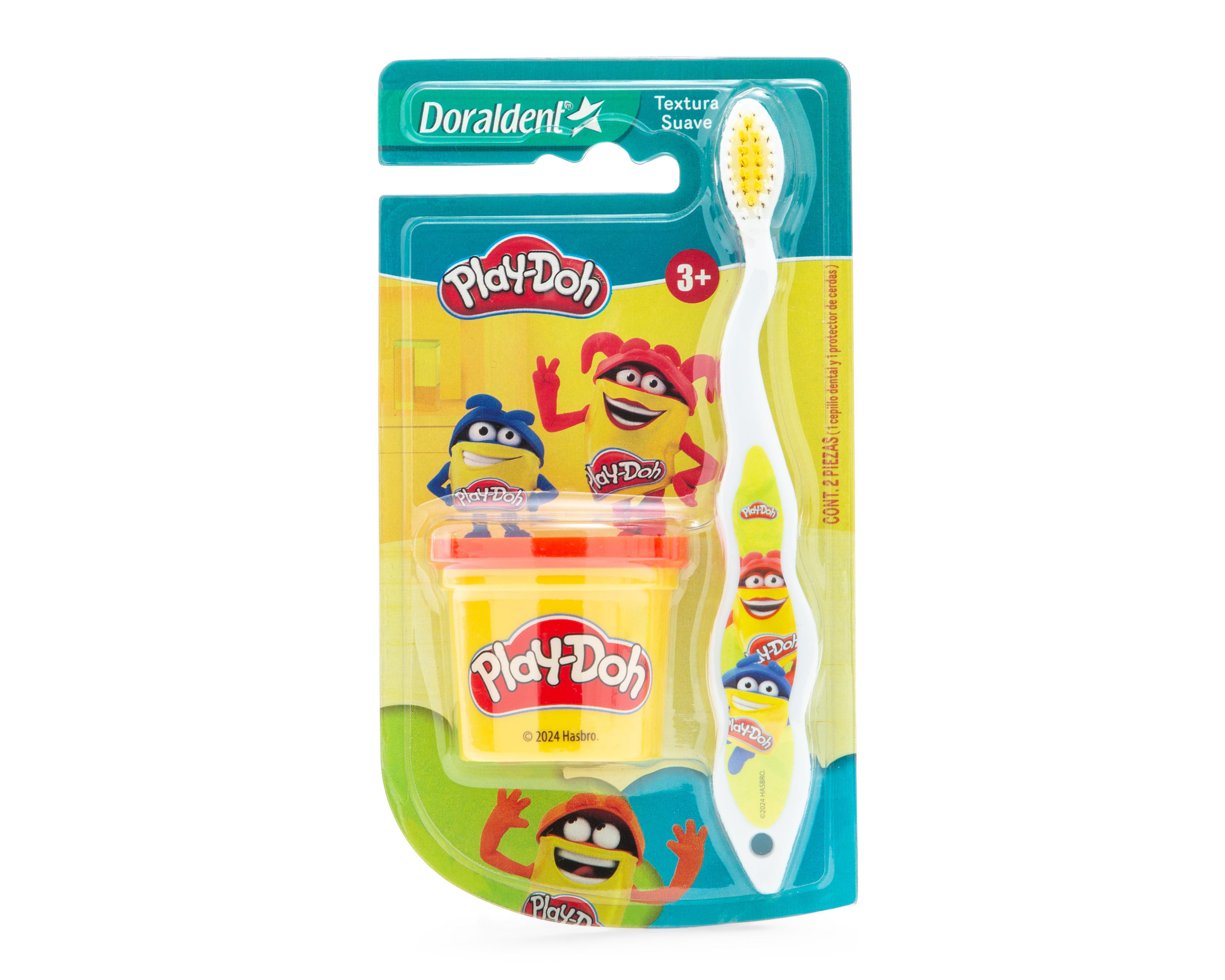 Foto 2 pulgar | Cepillo de Dientes con Protector de Cerdas Doraldent Play-Doh 2 Piezas