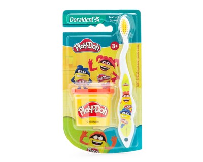 Foto 1 | Cepillo de Dientes con Protector de Cerdas Doraldent Play-Doh 2 Piezas