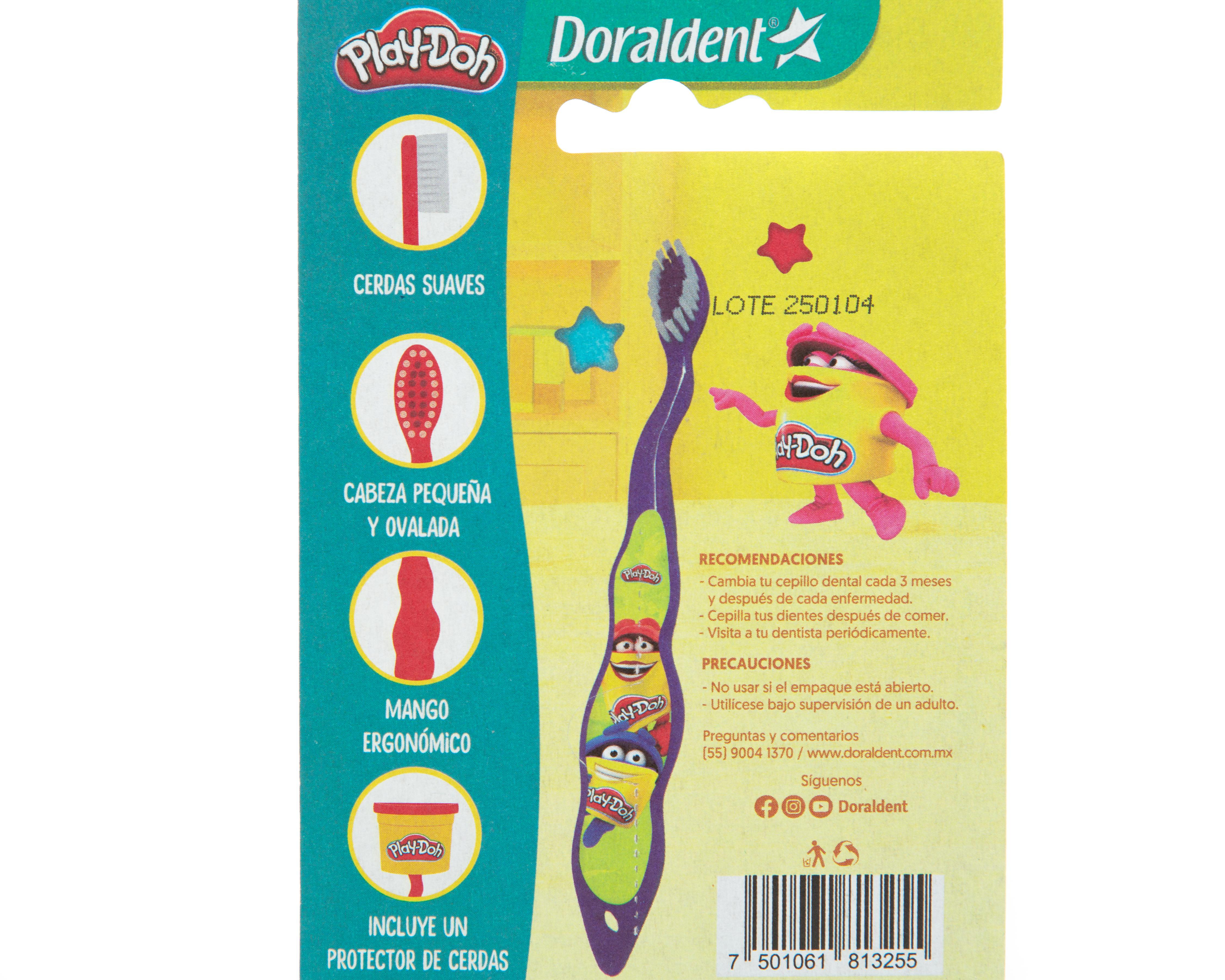 Foto 4 pulgar | Cepillo de Dientes con Protector de Cerdas Doraldent Play-Doh 2 Piezas