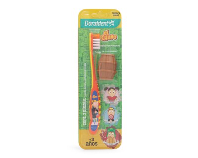 Foto 1 | Cepillo de Dientes con Protector de Cerdas Doraldent Chavo del Ocho 2 Piezas