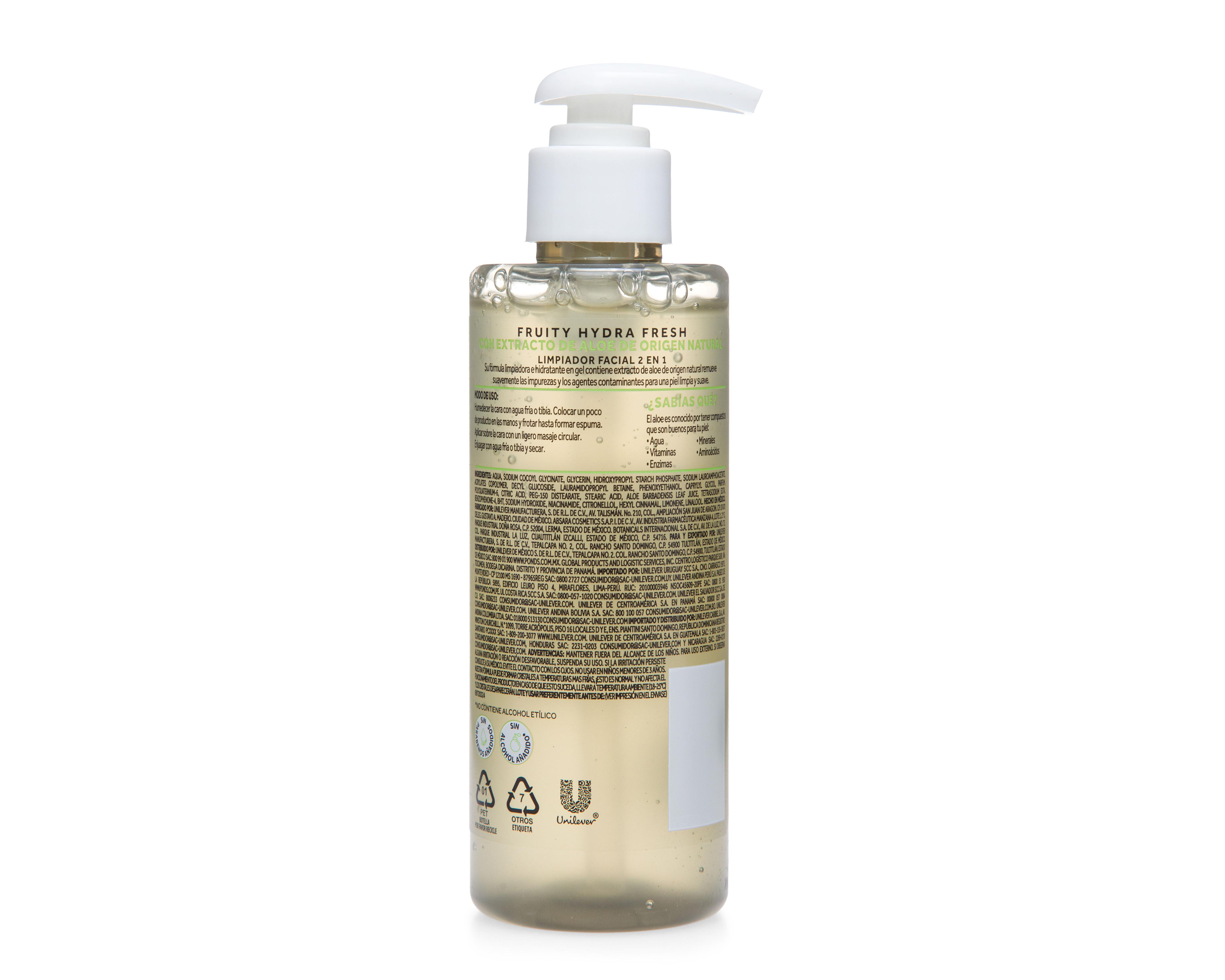 Foto 3 pulgar | Gel Limpiador Facial con Extracto de Aloe Pond's Fruity Hydra Fresh 200 ml