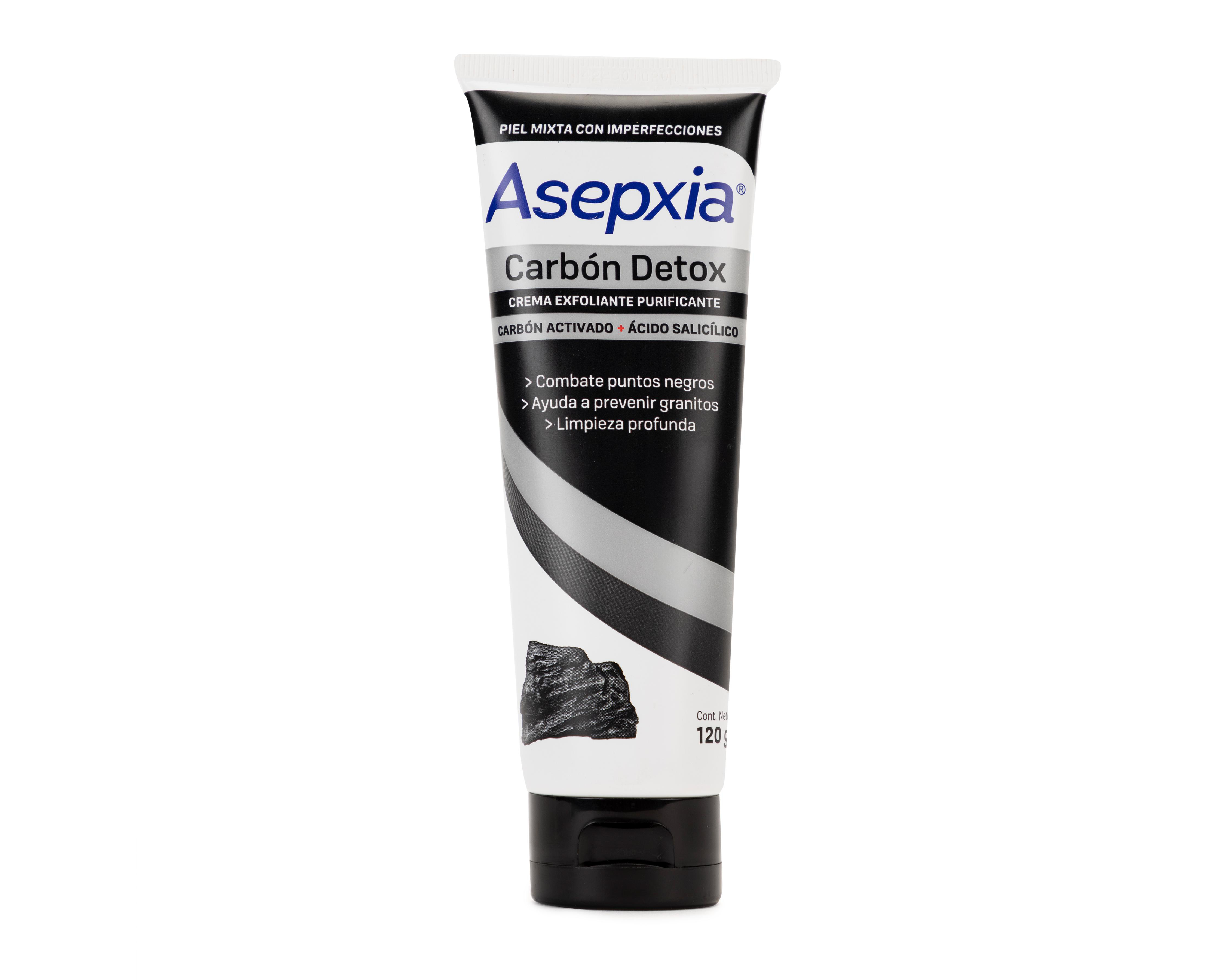 Crema Exfoliante Purificante Asepxia Carbón Detox 120 g