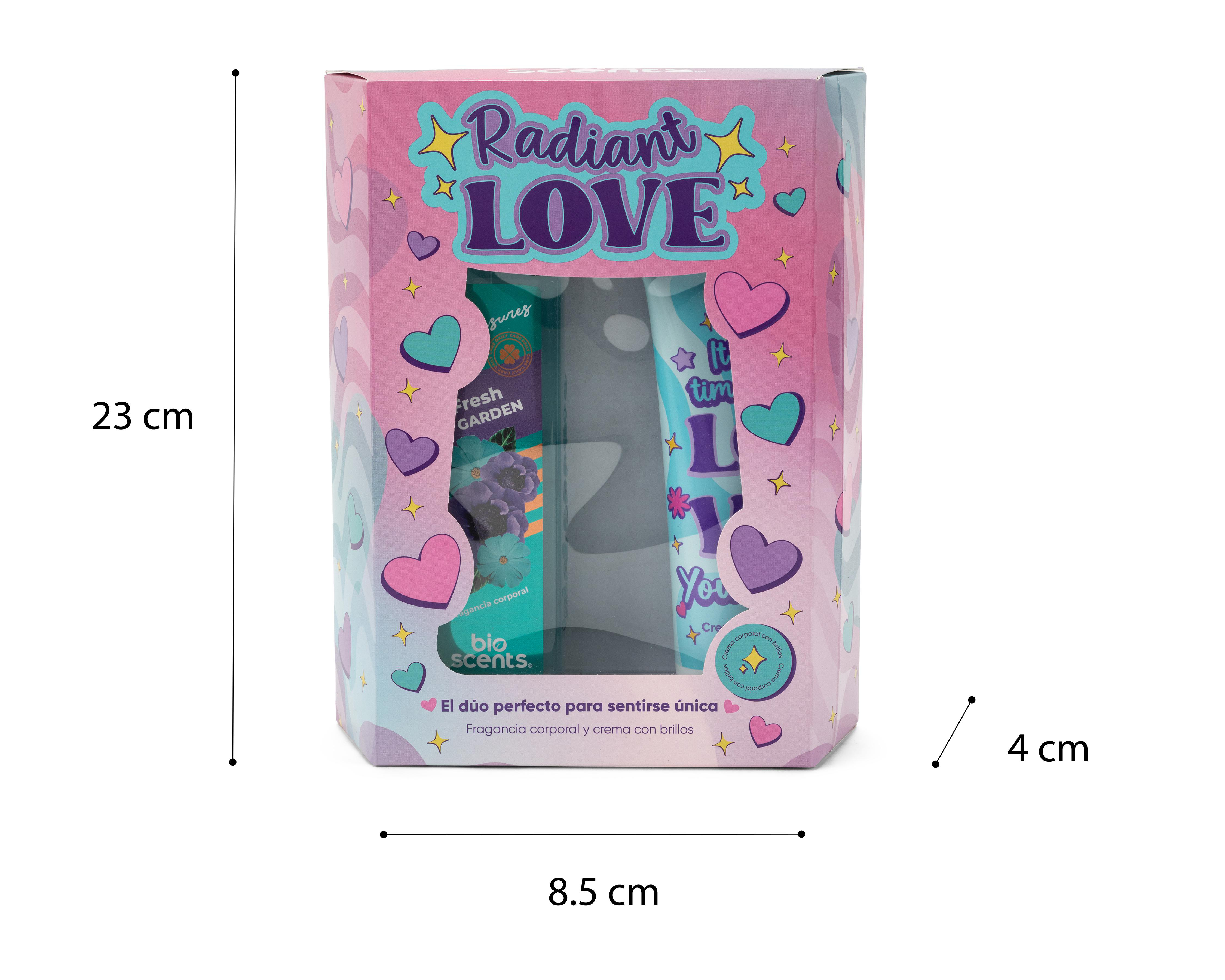 Foto 5 pulgar | Body y Crema Corporal Bioscents Radian Love Fresh Garden 2 Piezas