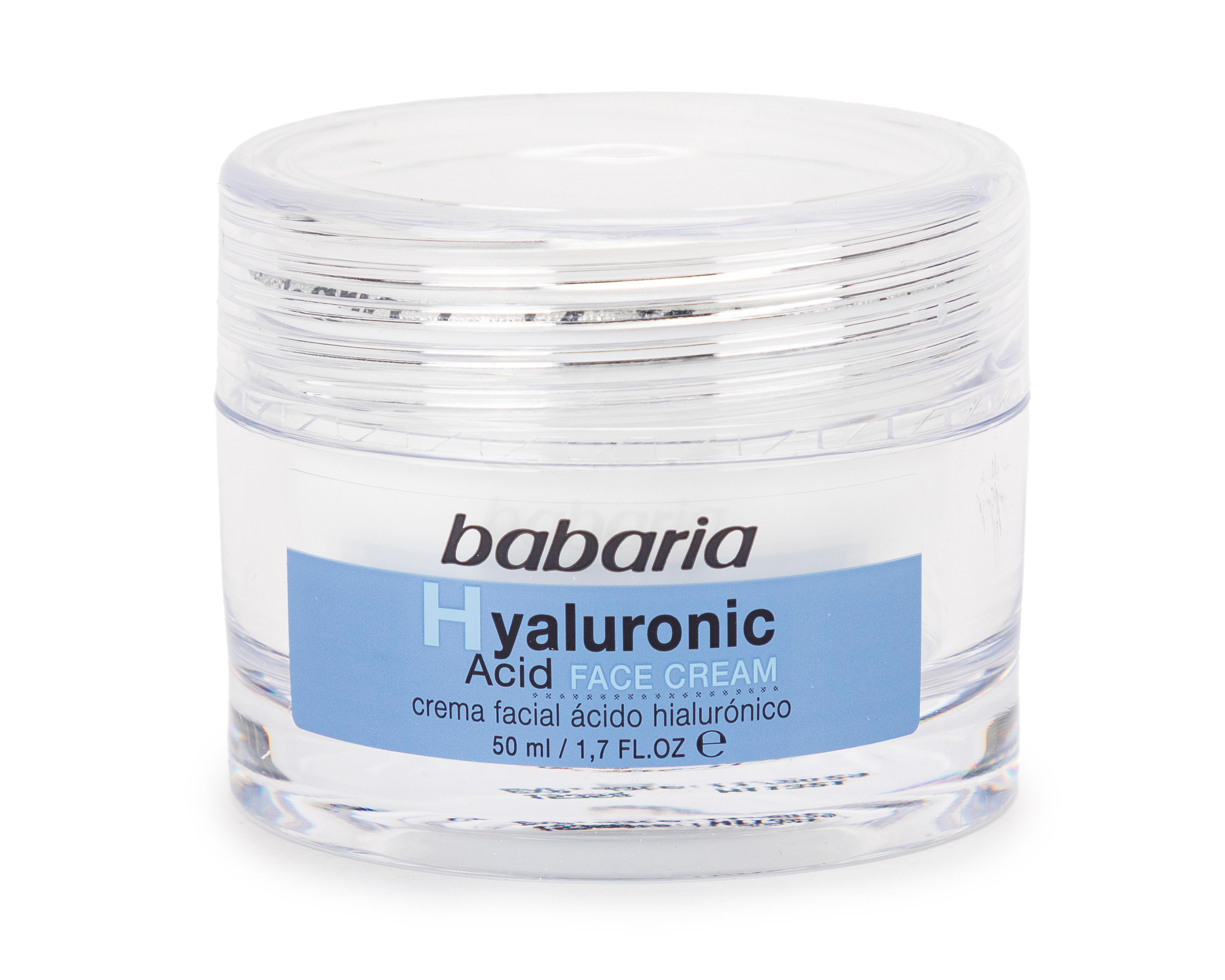 Foto 4 pulgar | Crema Facial Babaria con Ácido Hialurónico 50 ml