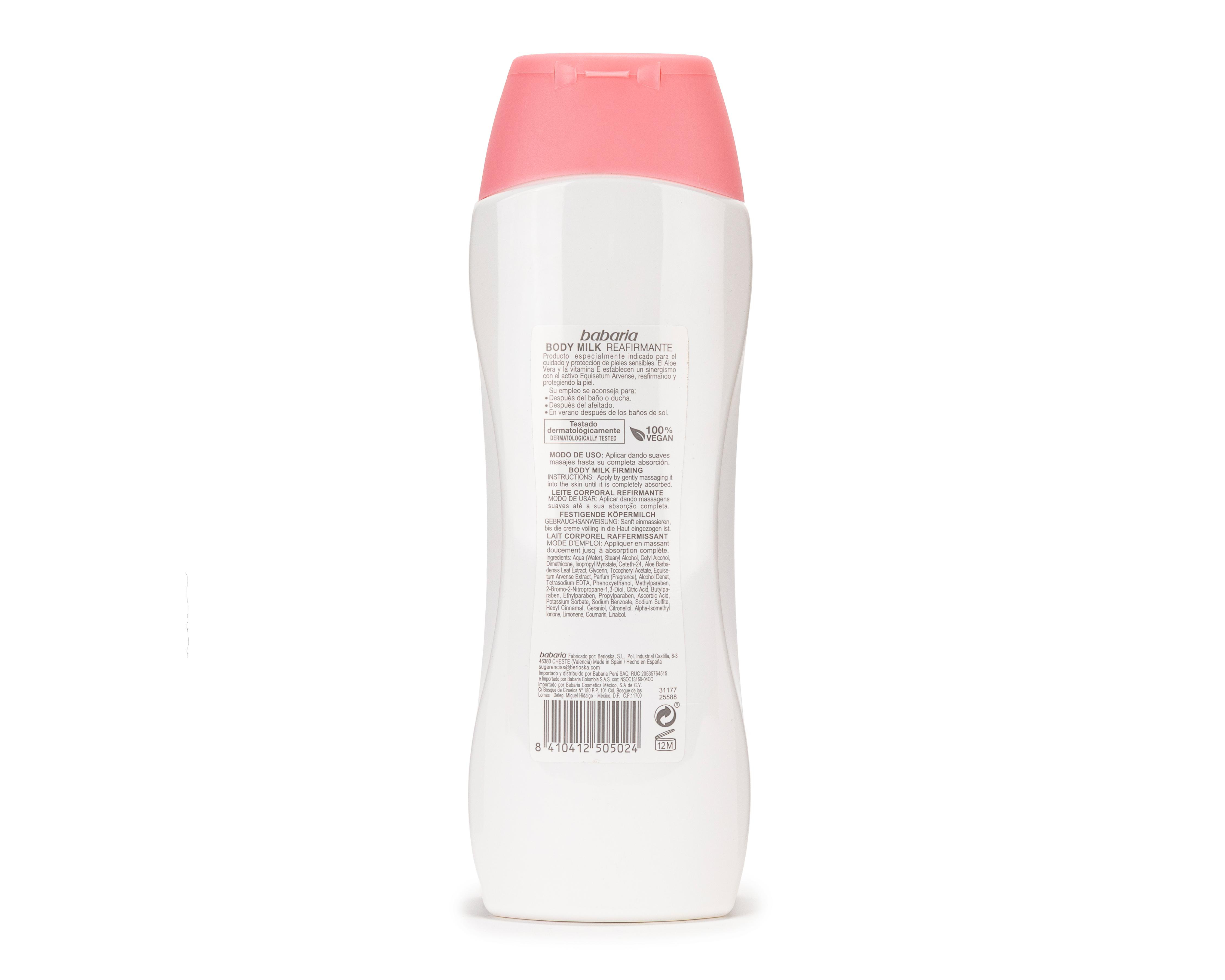 Foto 3 pulgar | Leche Corporal Babaria Reafirmante con Vitamina E 500 ml