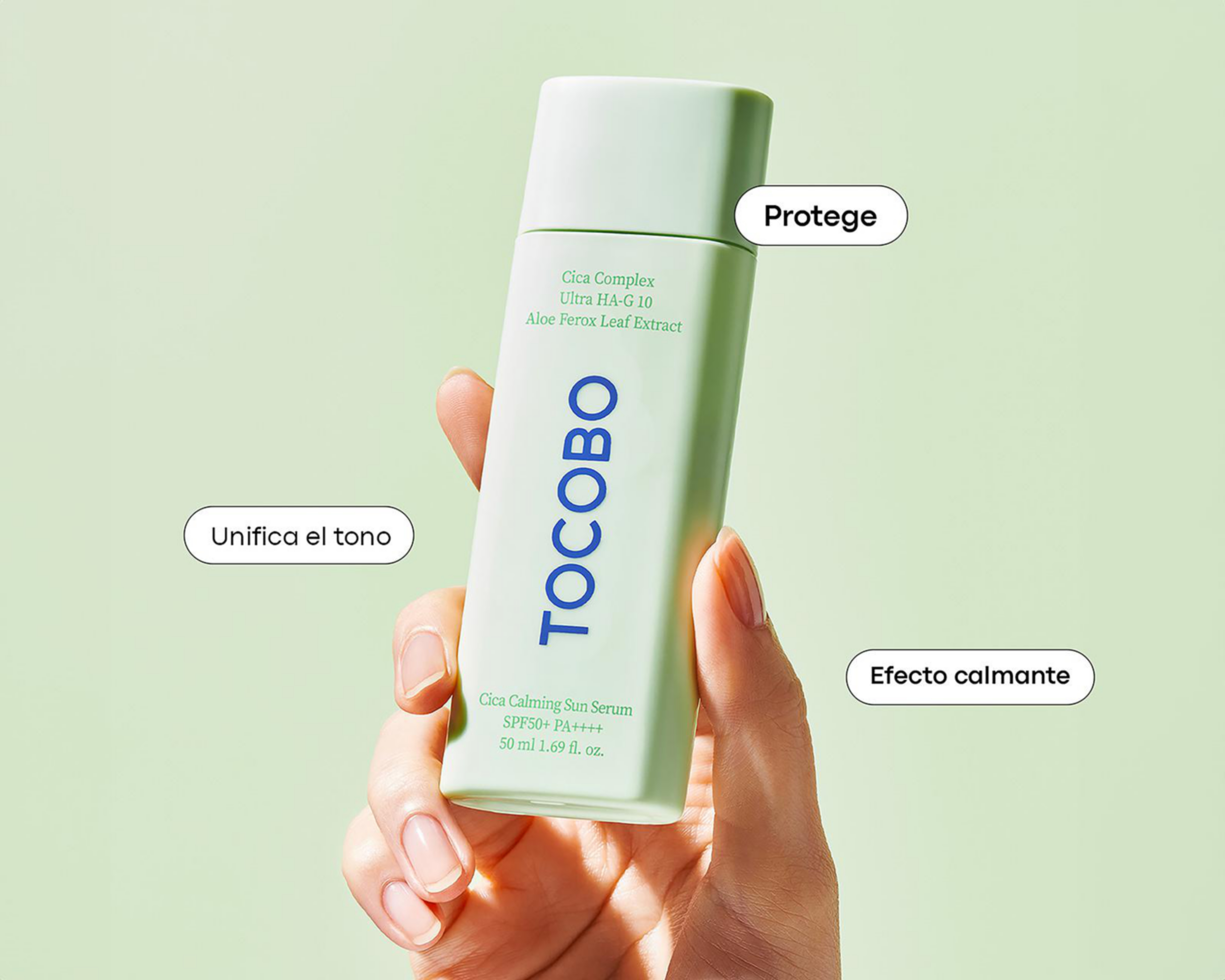 Foto 4 pulgar | Protector Solar FPS 50+ Tocobo Cica Calming Sun Sérum 50 ml