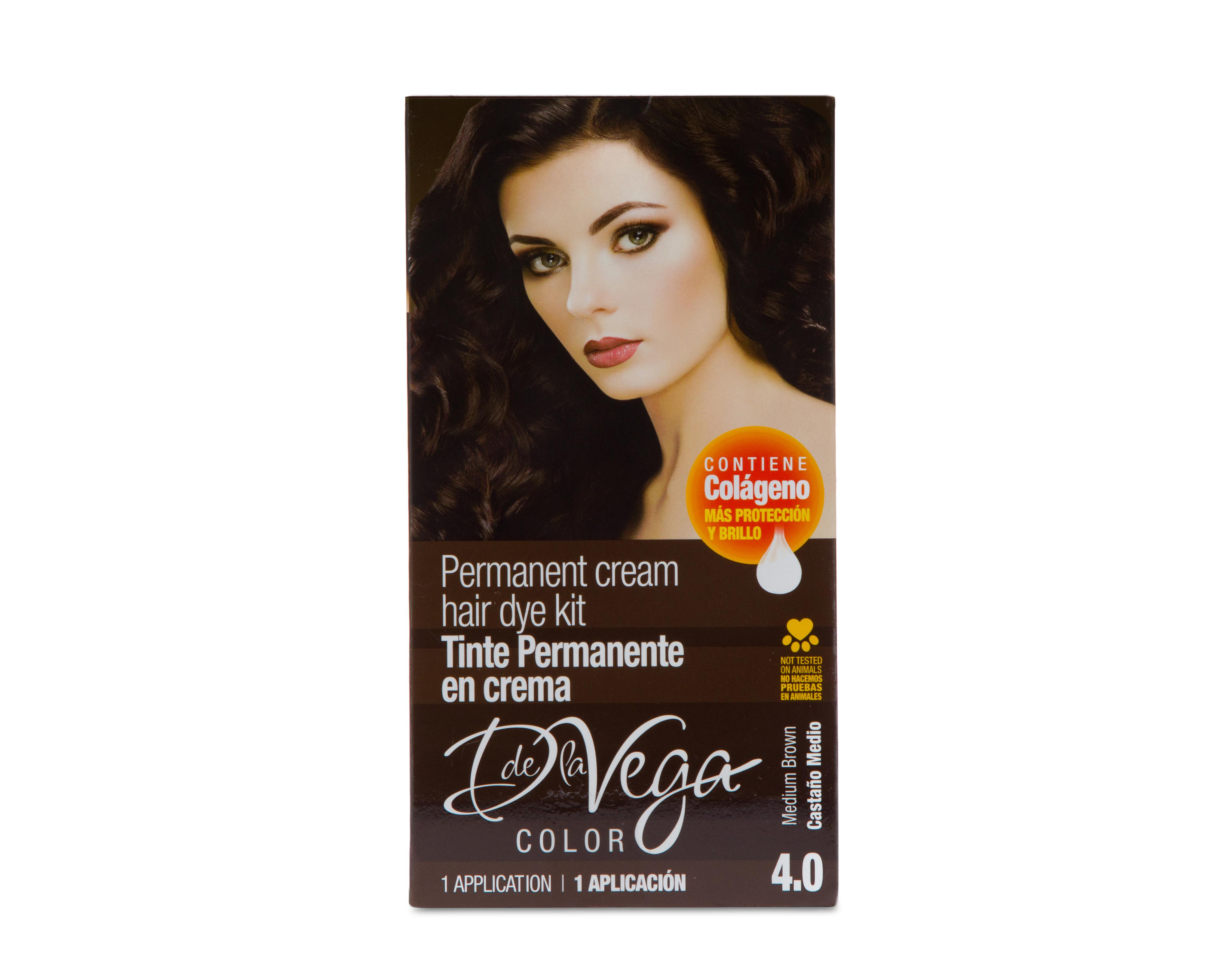 Foto 2 pulgar | Tinte para Cabello D De la Vega 4.0 Castaño Medio