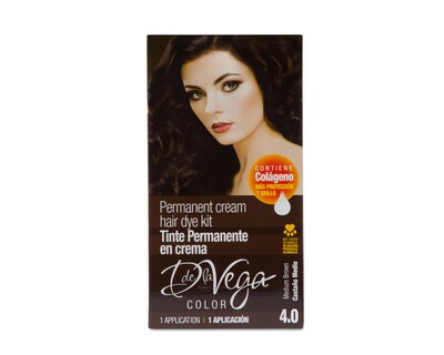 Foto 1 | Tinte para Cabello D De la Vega 4.0 Castaño Medio