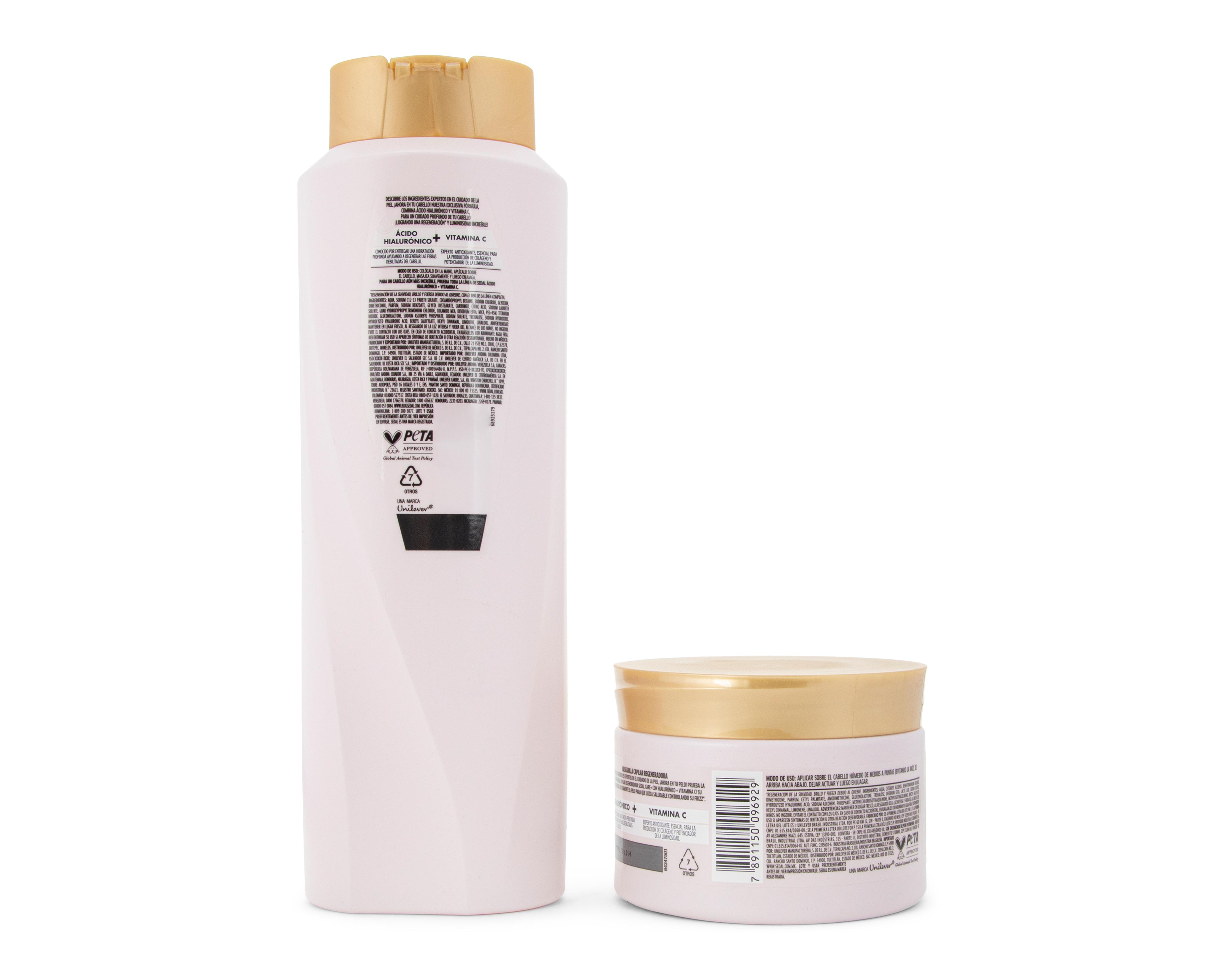 Foto 2 | Shampoo Sedal Regeneración y Luminosidad con Ácido Hialurónico 2 Piezas