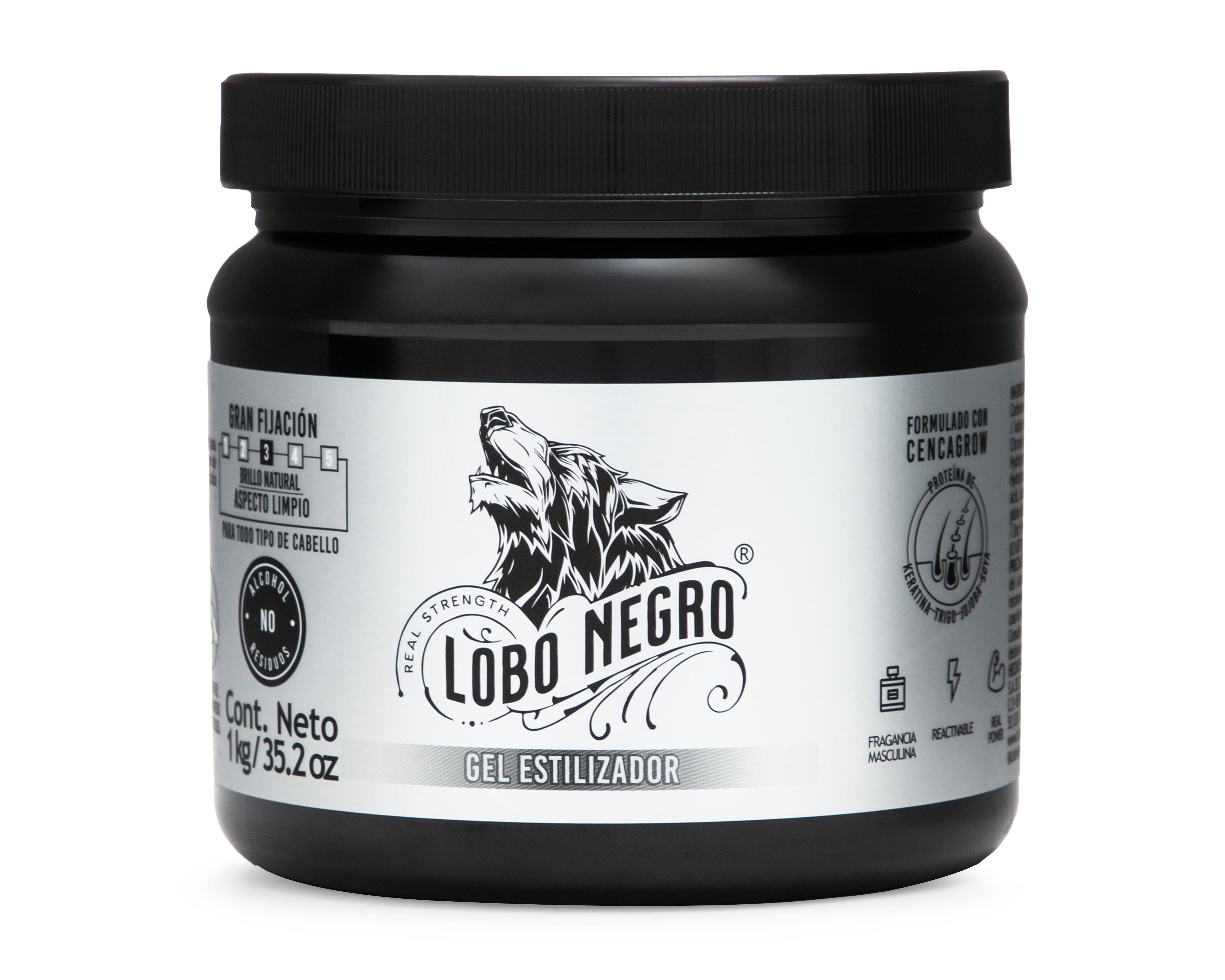 Gel Estilizador Lobo Negro 1 kg