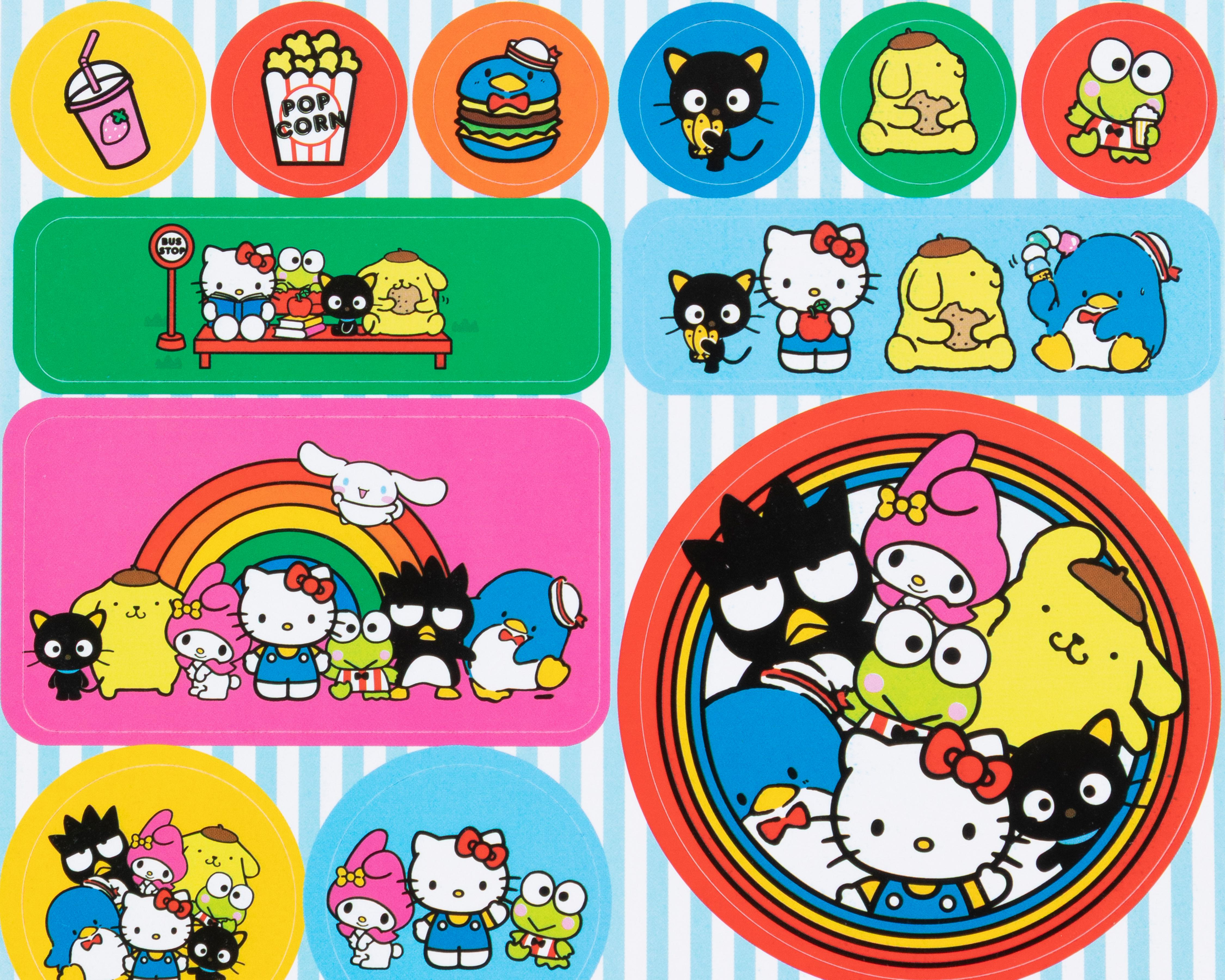 Foto 4 pulgar | Stickers Hello Kitty 5 Hojas