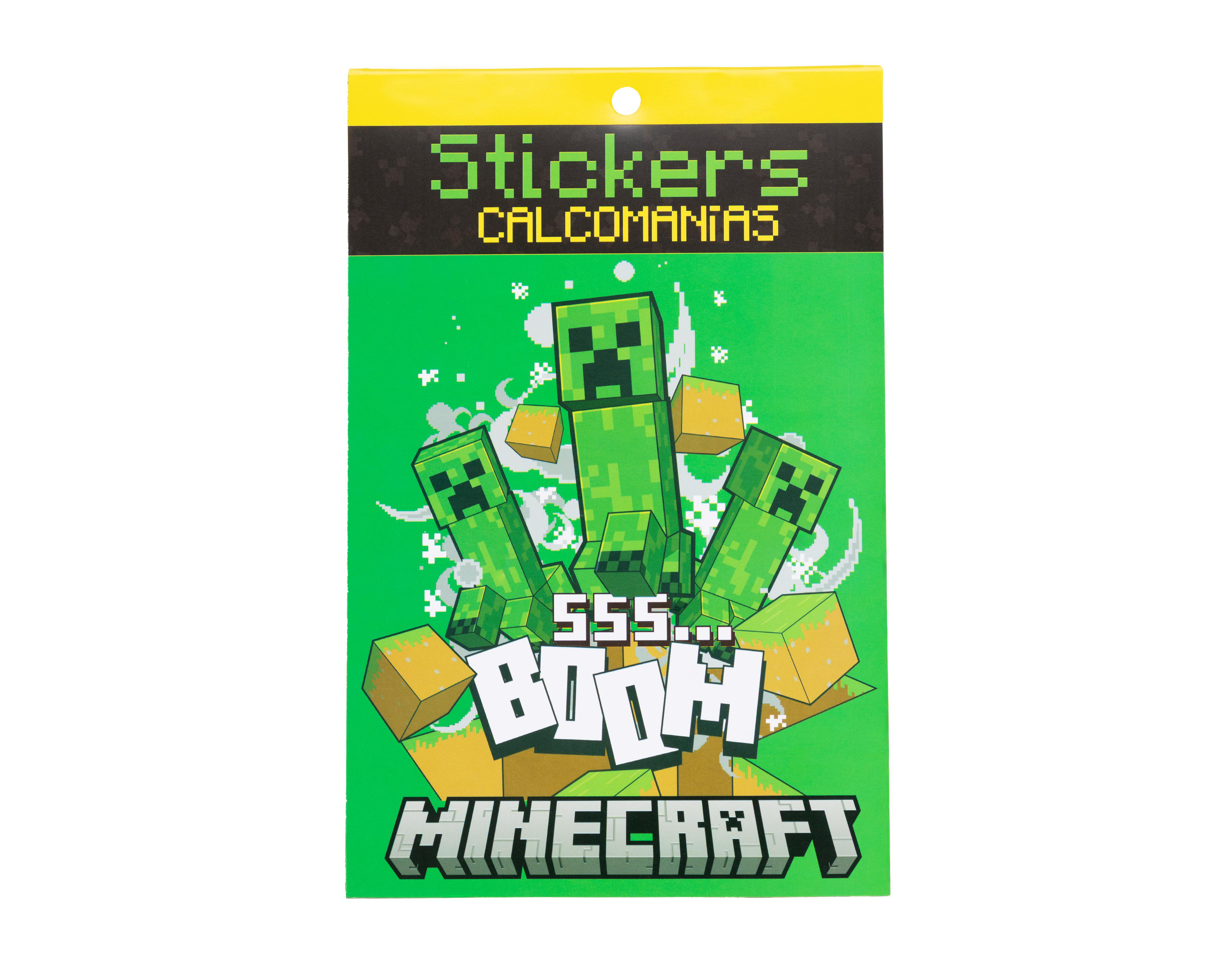Foto 2 pulgar | Stickers Minecraft 6 hojas