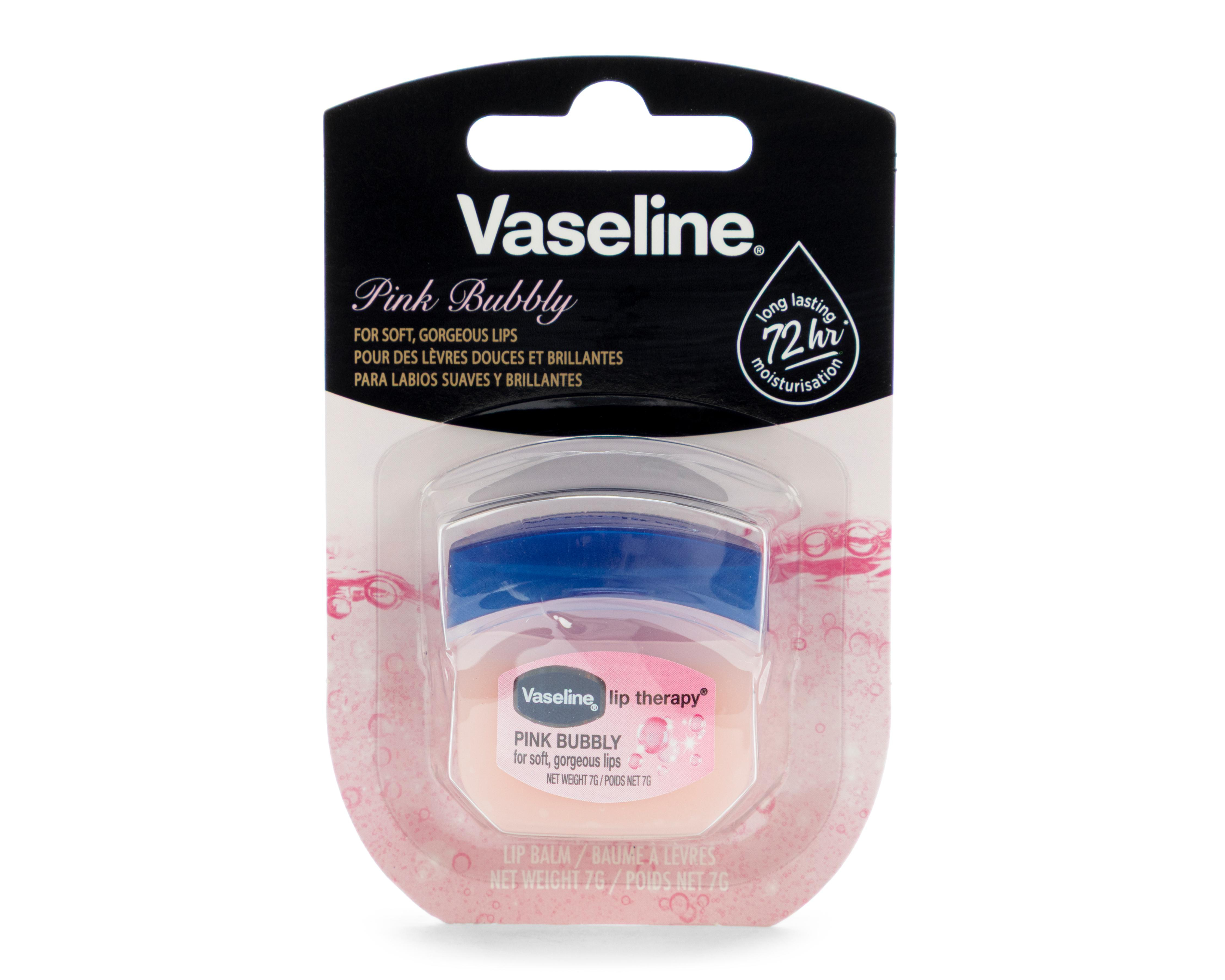 Foto 2 pulgar | Bálsamo Labial Vaseline Lip Therapy Pink Bubbly 7 g