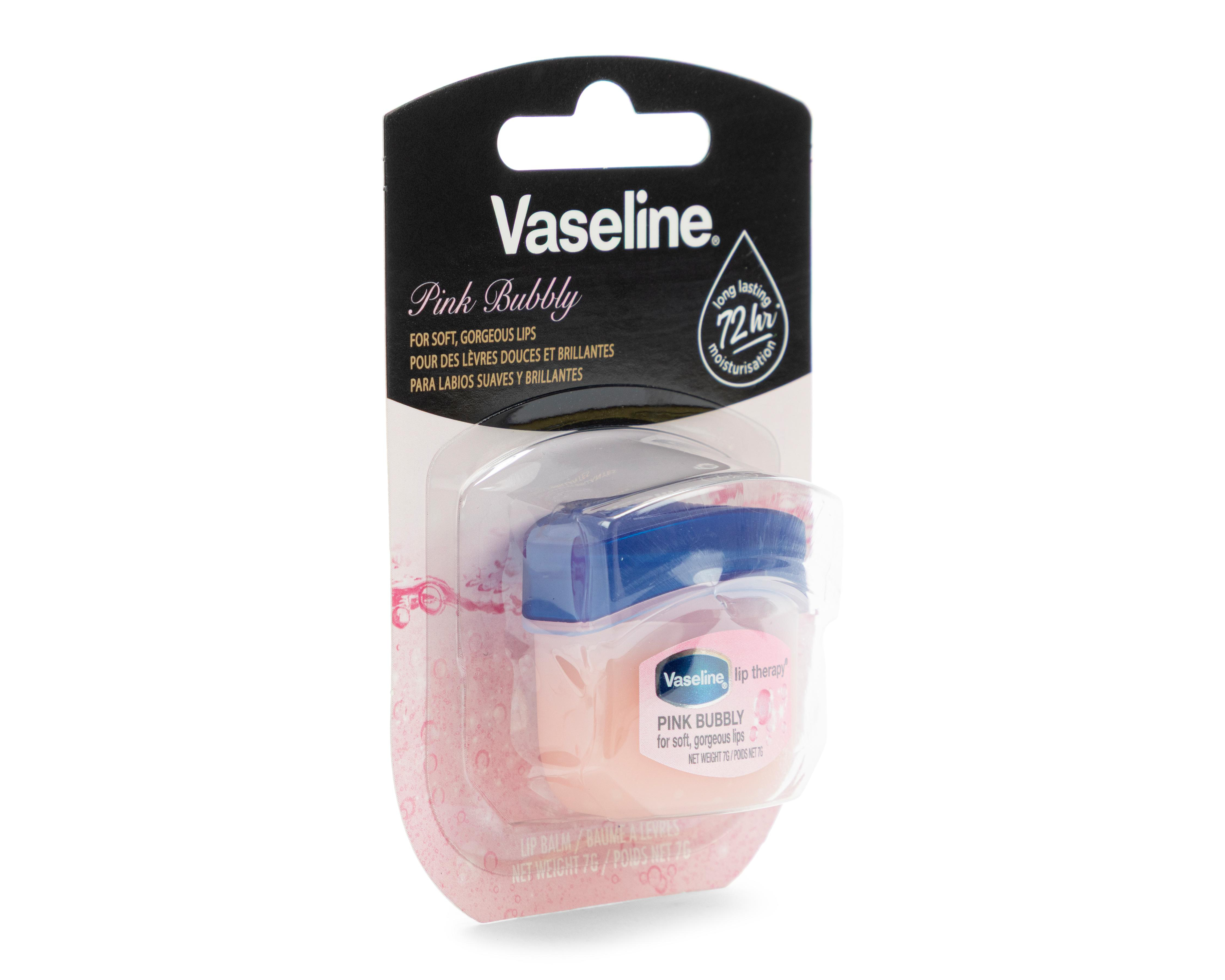 Foto 4 pulgar | Bálsamo Labial Vaseline Lip Therapy Pink Bubbly 7 g