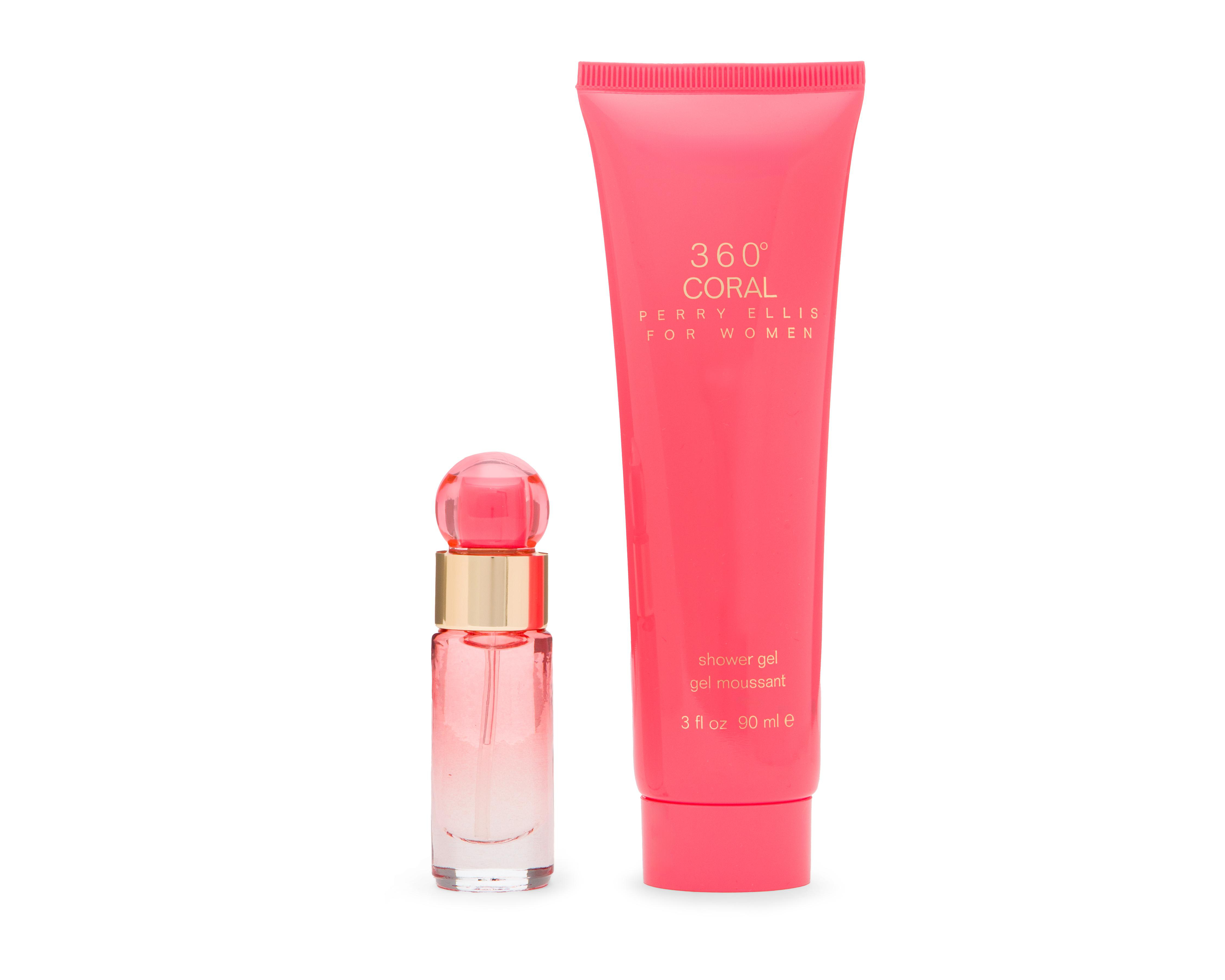 Foto 3 | Estuche para Mujer Perry Ellis 360 Coral 3 Piezas