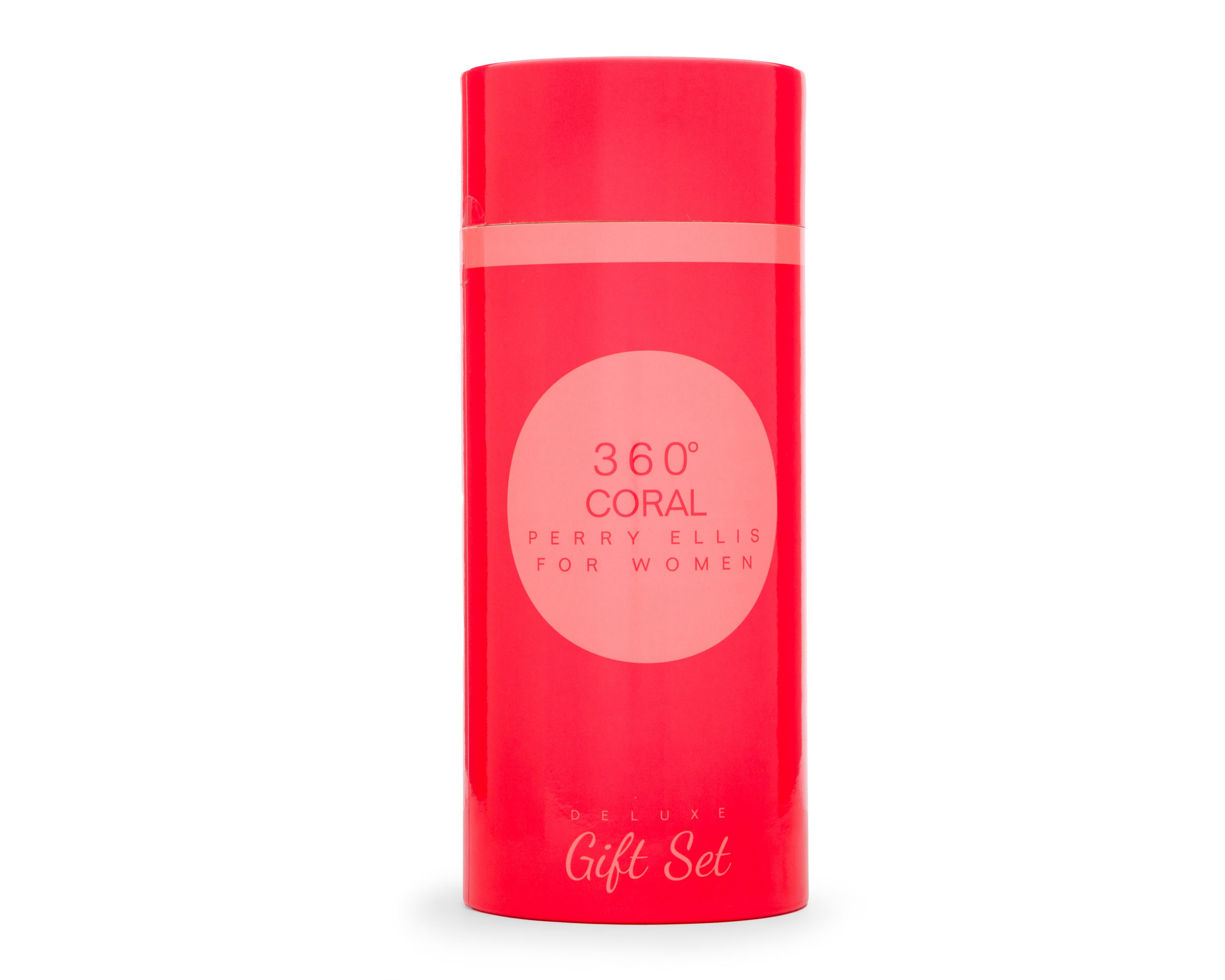 Foto 5 pulgar | Estuche para Mujer Perry Ellis 360 Coral 3 Piezas