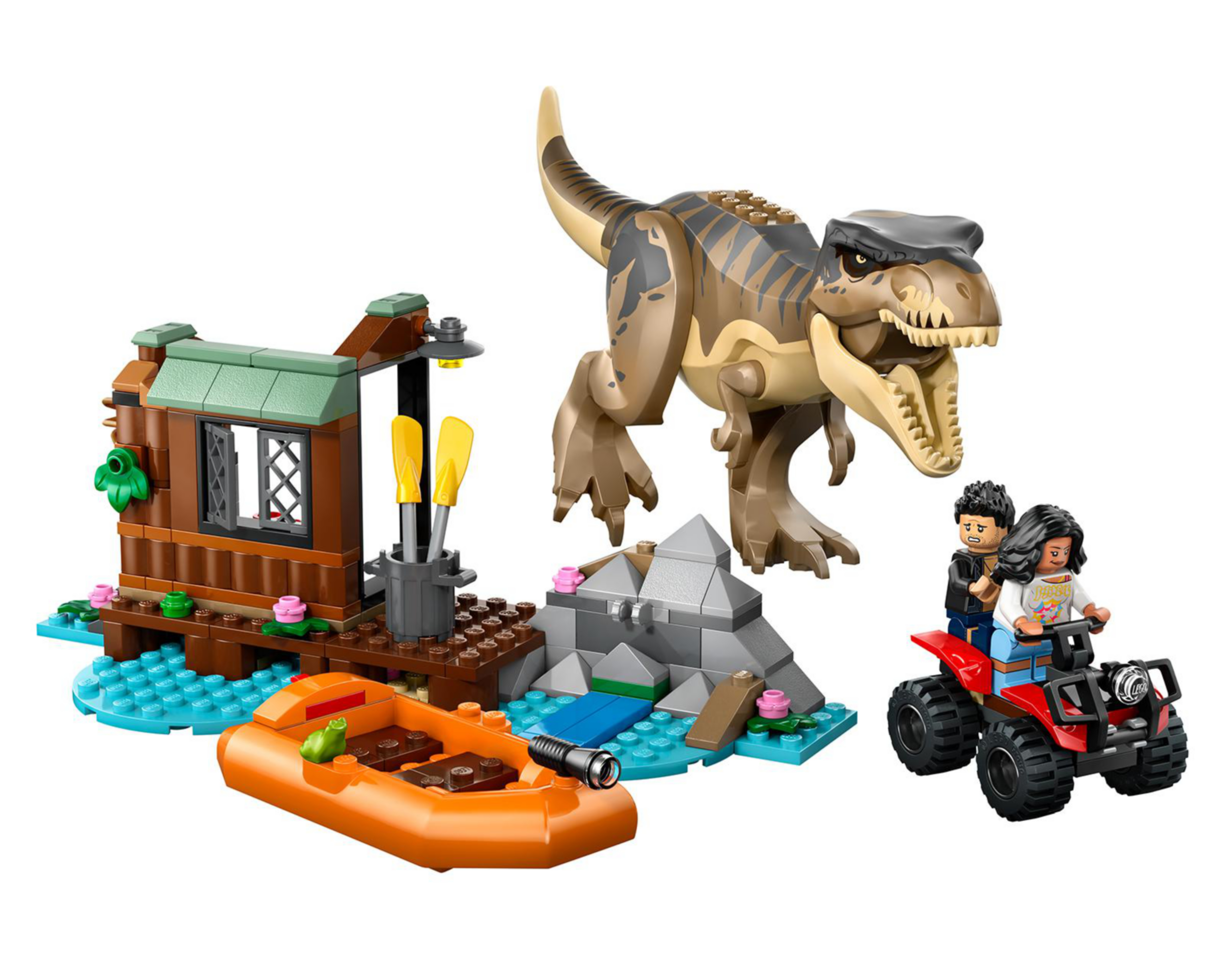 Foto 3 | LEGO Jurassic World: Huida por el Río y T. Rex a la Caza