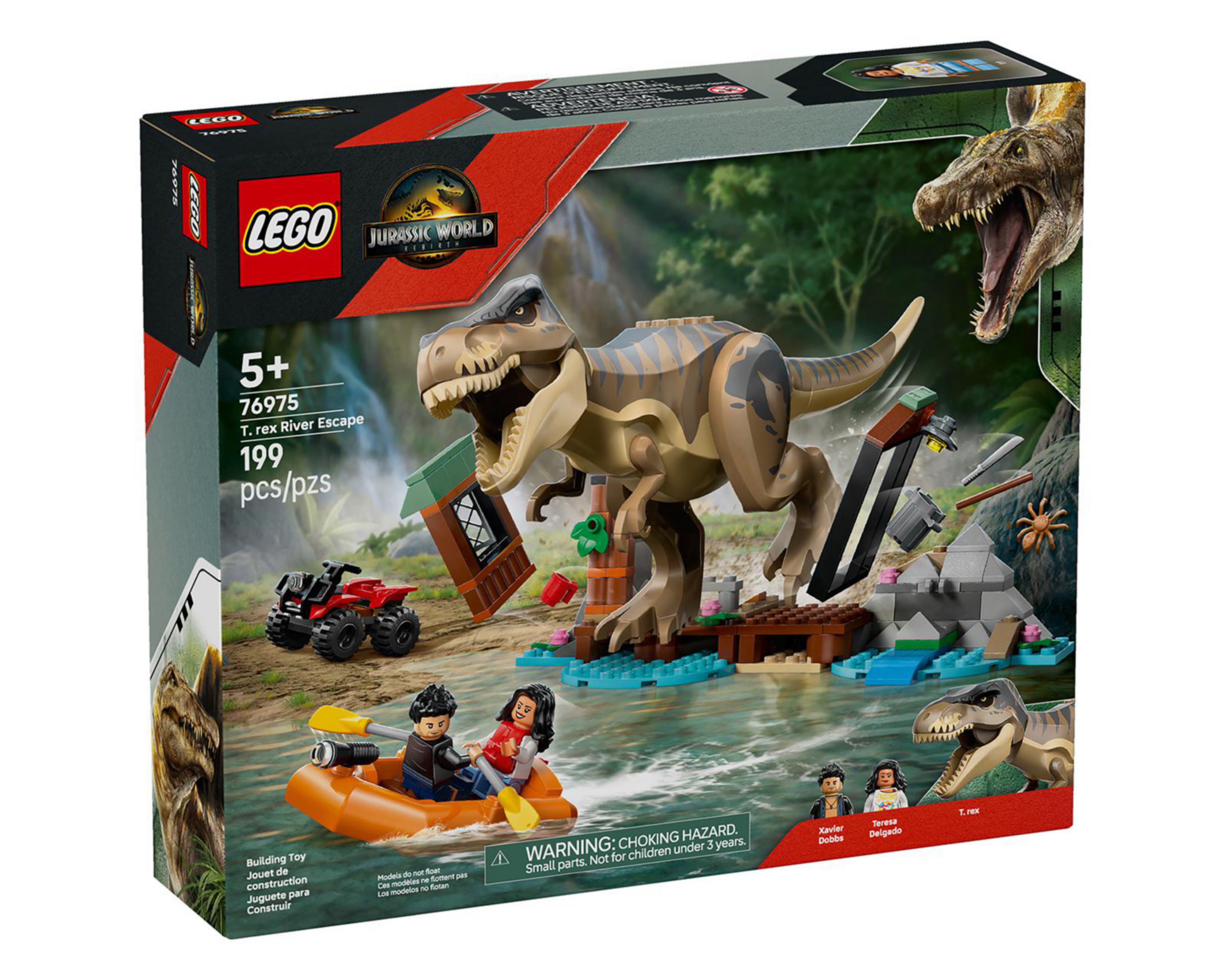 Foto 5 pulgar | LEGO Jurassic World: Huida por el Río y T. Rex a la Caza