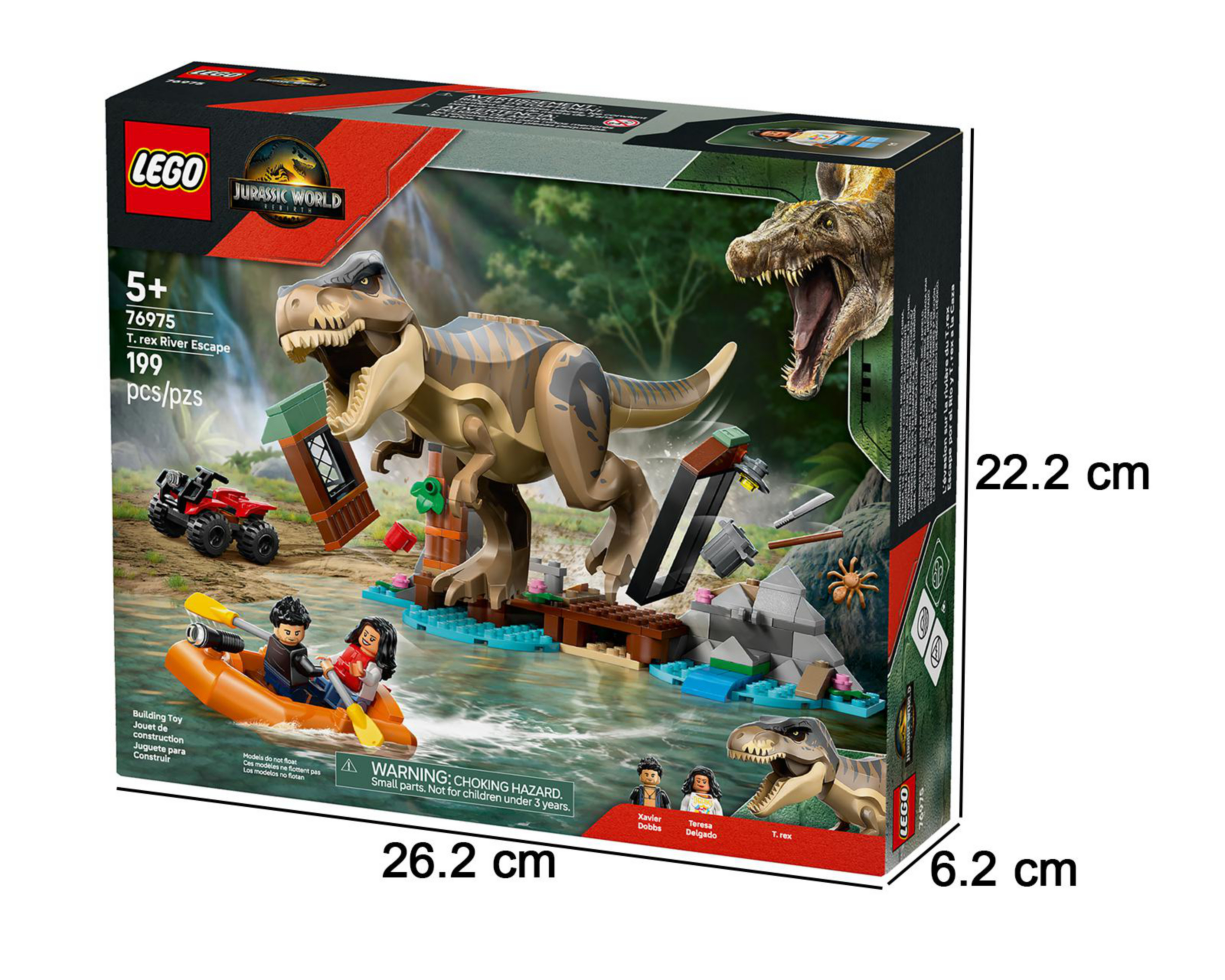 Foto 6 pulgar | LEGO Jurassic World: Huida por el Río y T. Rex a la Caza