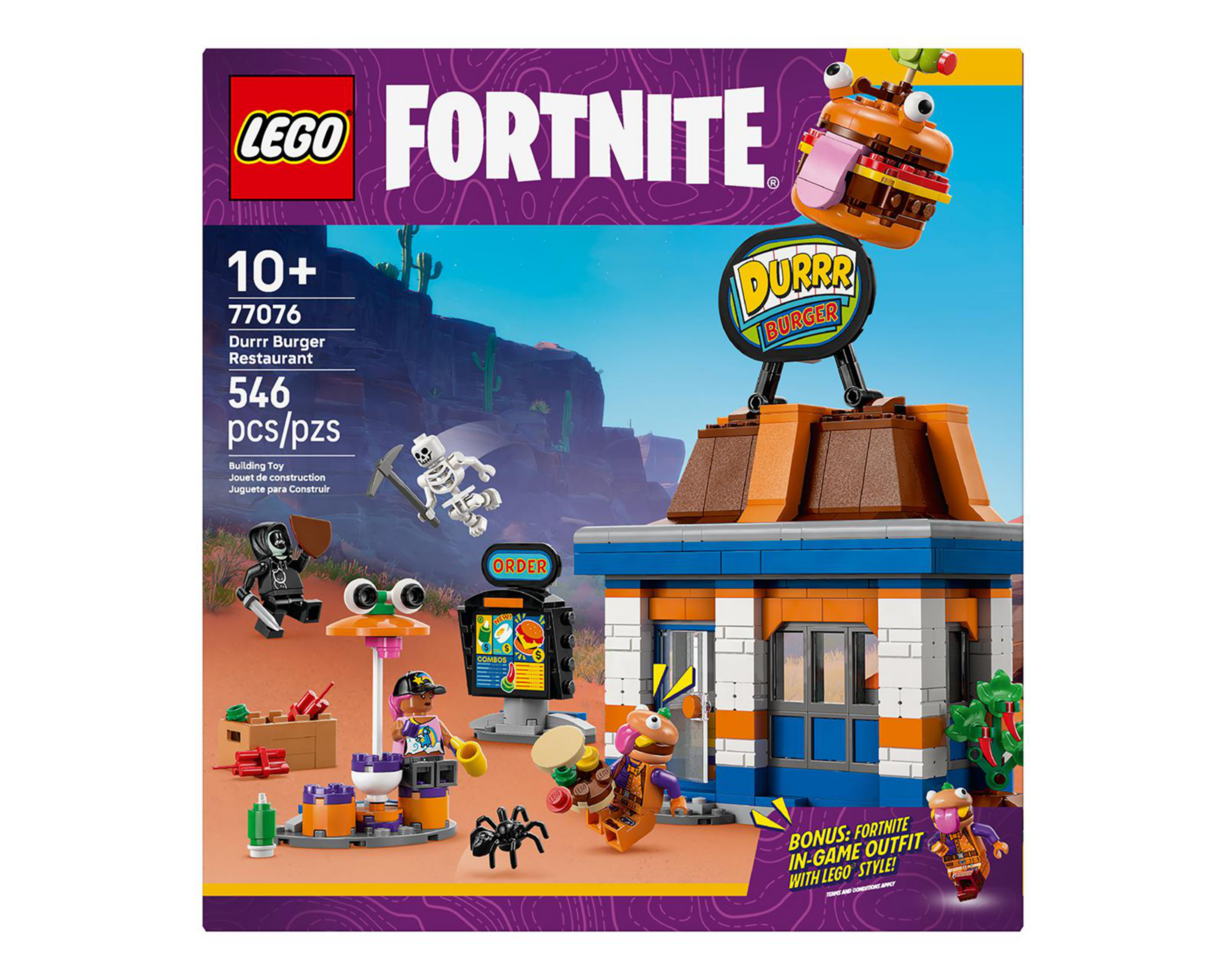Foto 3 pulgar | LEGO Fortnite: Restaurante Hamburrrguesa