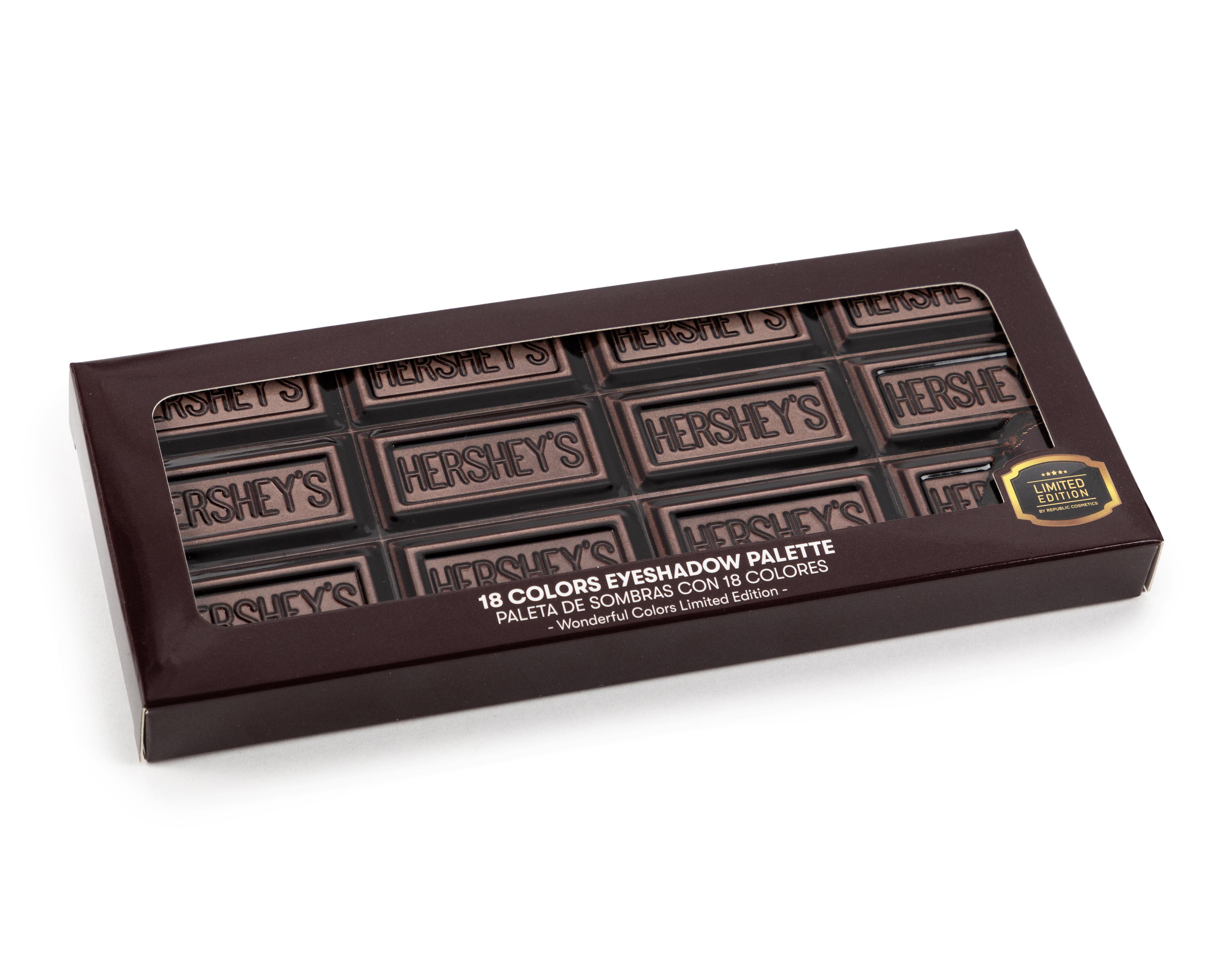 Foto 4 pulgar | Sombras para Ojos Republic Cosmetics Hershey's Milk 18 Tonos