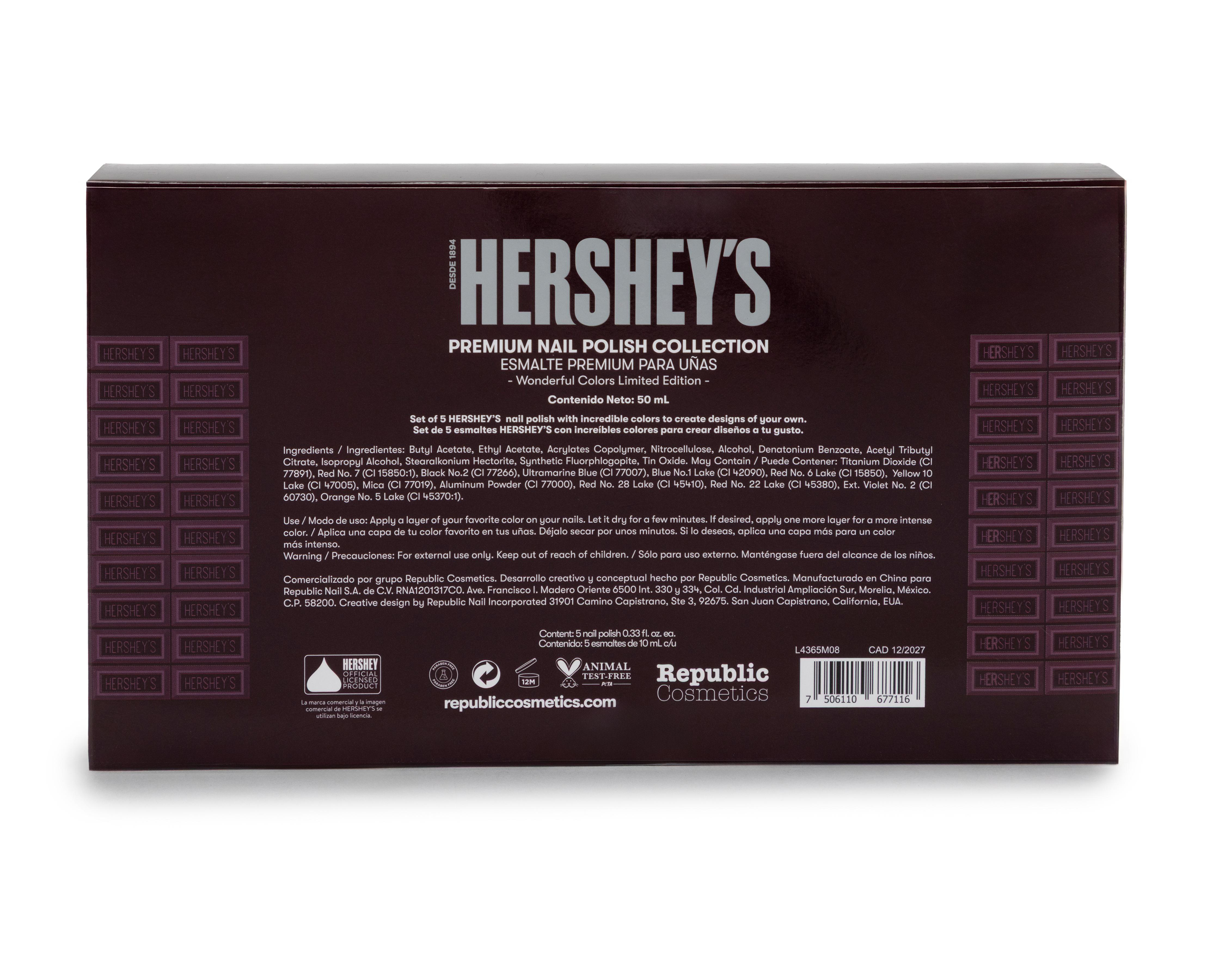 Foto 2 | Esmalte para Uñas Hershey's 5 Piezas